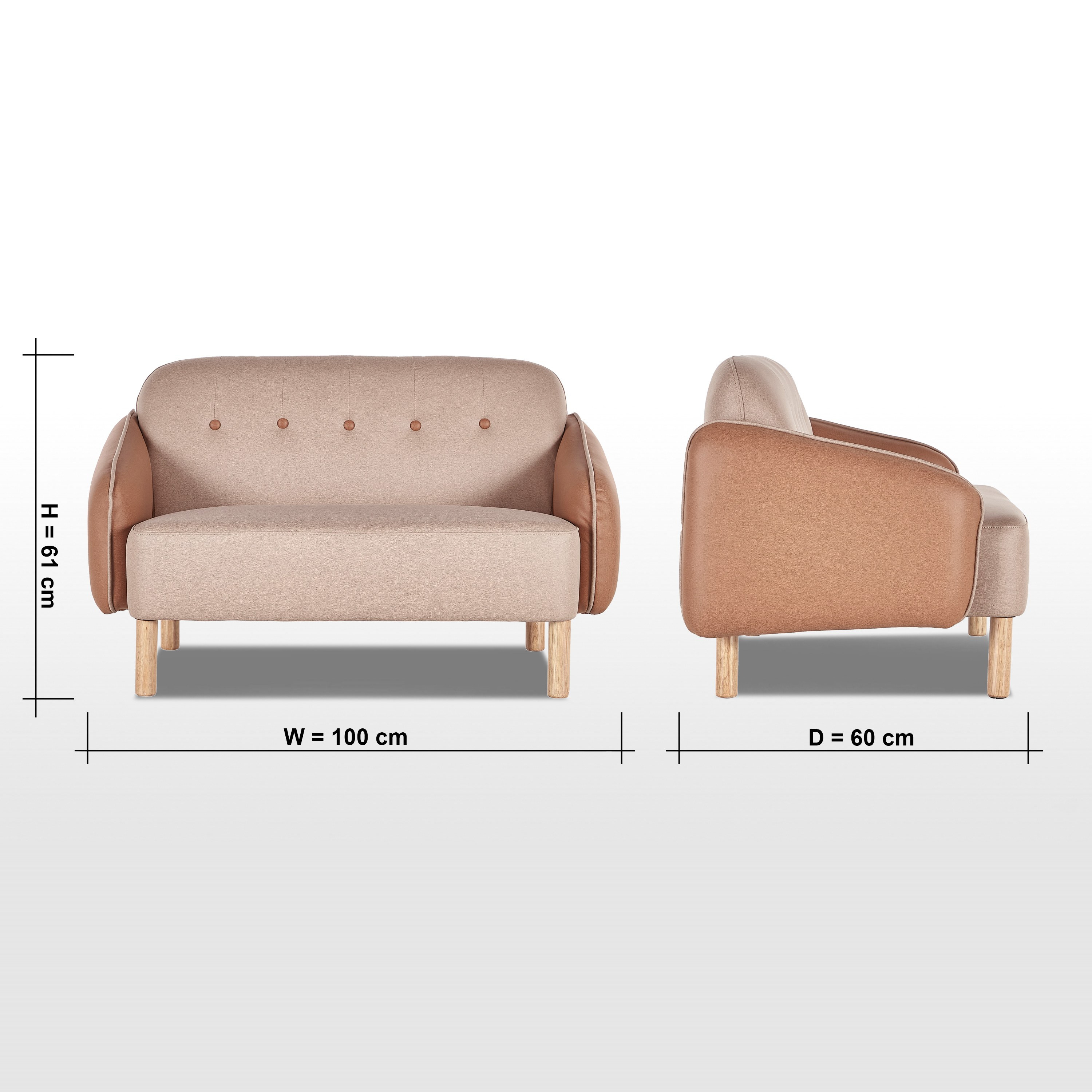 Peppa 2-Seater Kids' Fabric Sofa-babyandkids-roomfurniture-chairsandstools-image-6