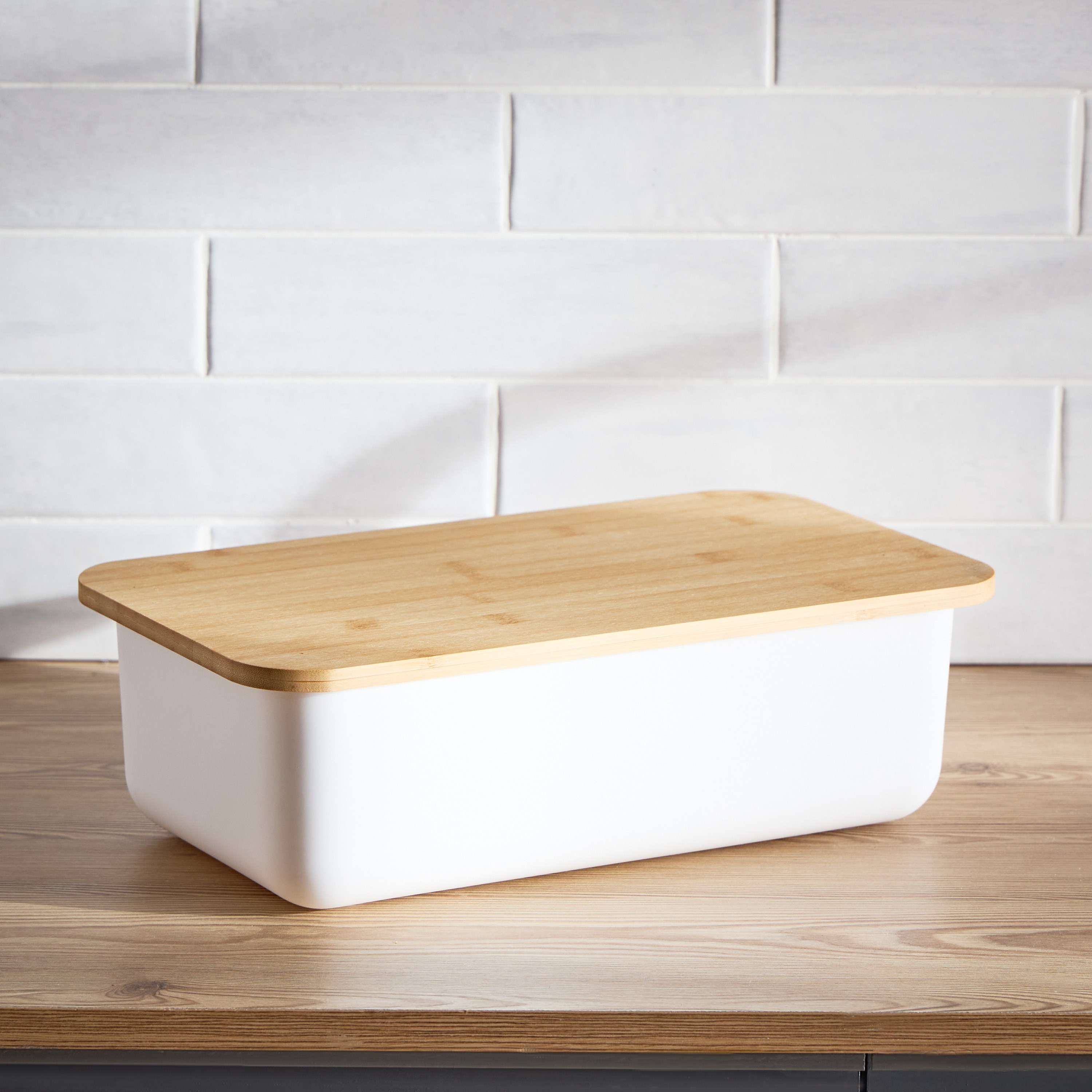 Iris Bread Bin with Cutting Board Lid