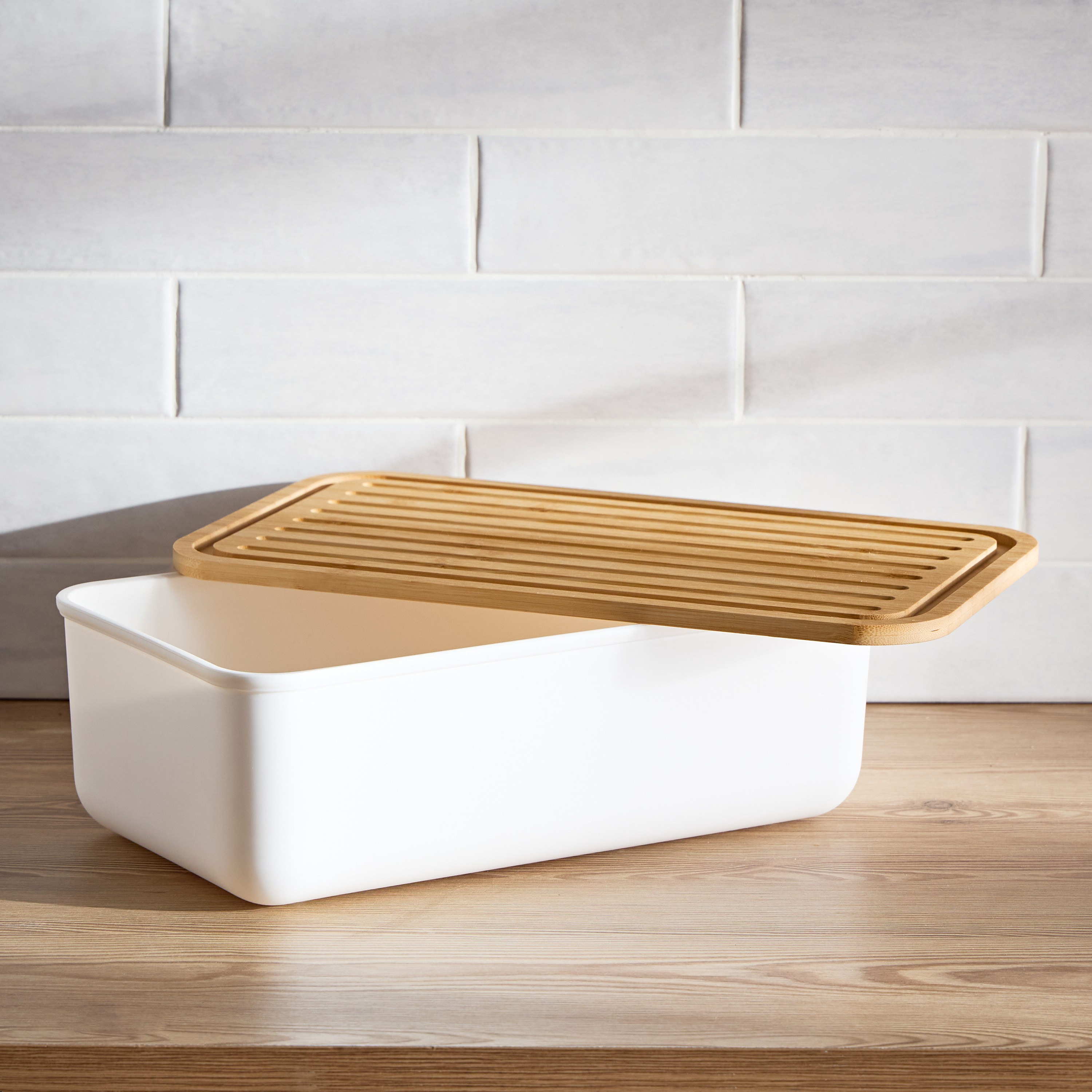 Iris Bread Bin with Cutting Board Lid-household-kitchen-foodstorage-breadbasketsandbins-image-2