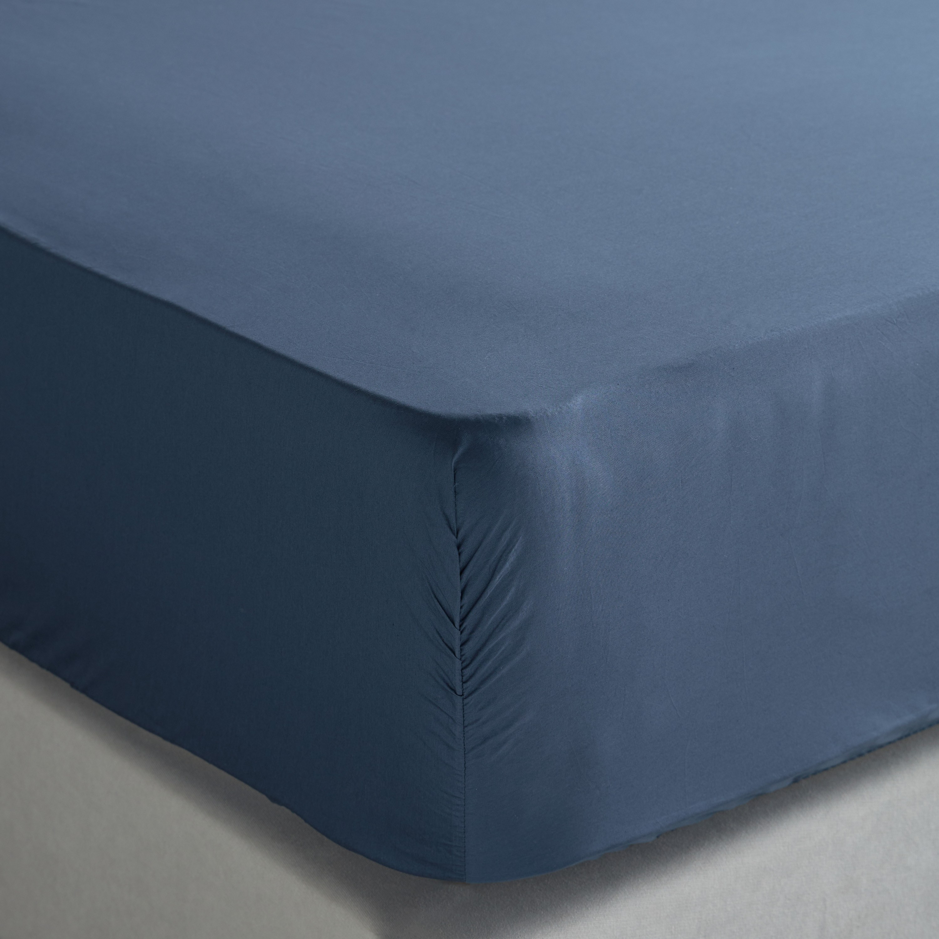 Eternity Cotton Percale 325 Thread Count King Fitted Sheet - 180x205 cm-household-bedding-sheetsandpillowcases-fittedsheets-image-1