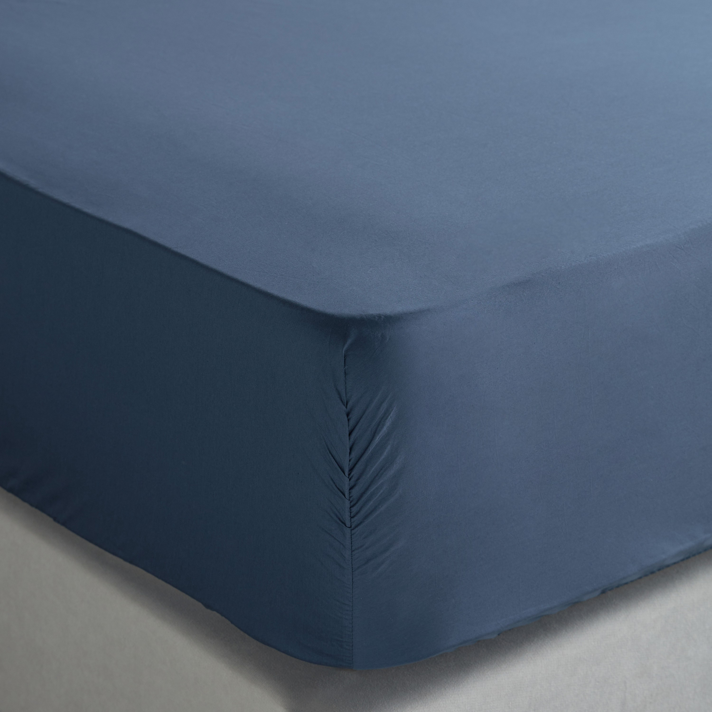 Eternity Cotton Percale 325 Thread Count Super King Fitted Sheet - 200x205 cm-household-bedding-sheetsandpillowcases-fittedsheets-image-1