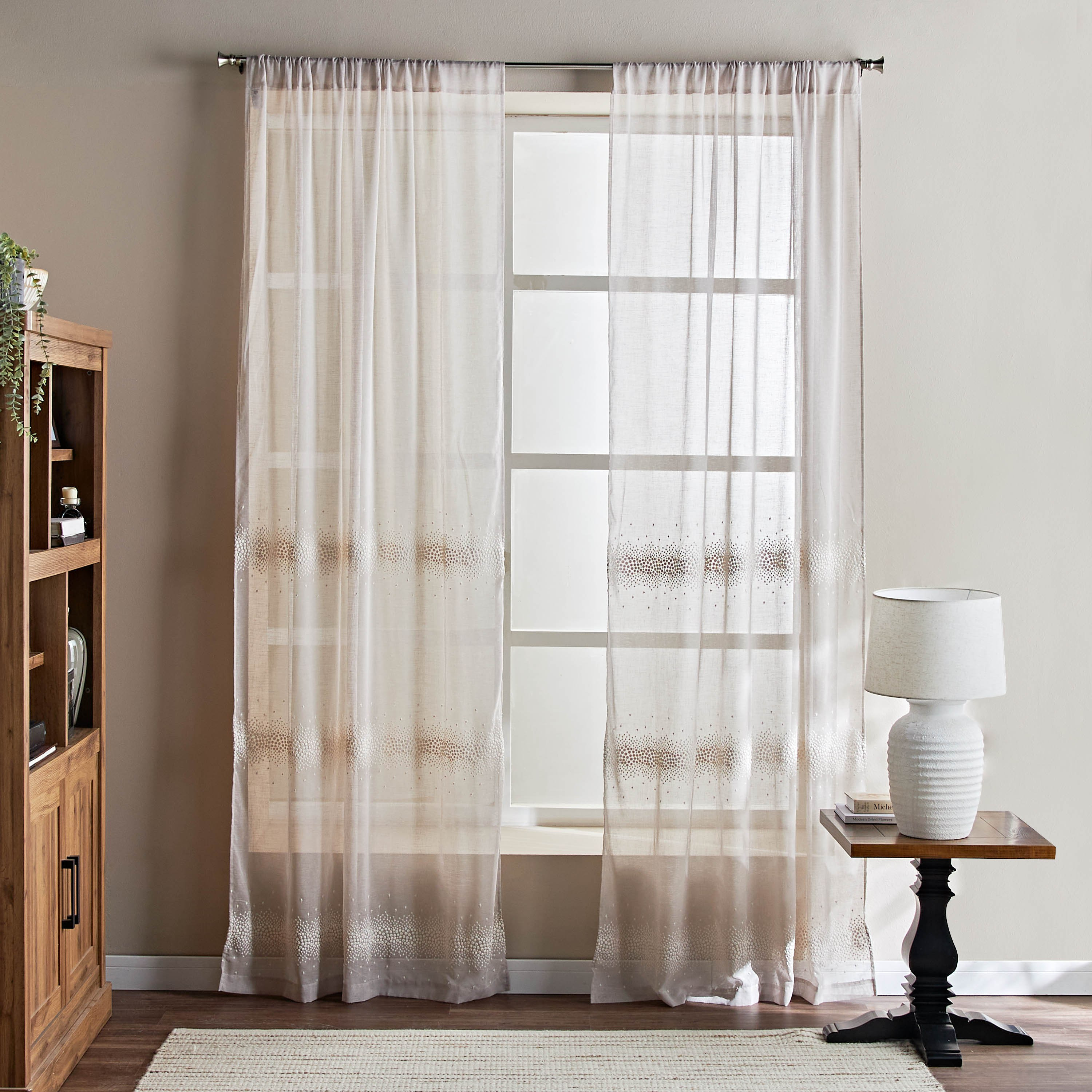 Hazel 2-Piece Sheer Curtain Set - 135x280 cm-household-windows-curtains-image-6