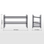 رف أحذية طابقين قابل للتمدد - والتر - 23x64-120 سم-household-storage-storagesolutions-shoeracksandstorage-image-1