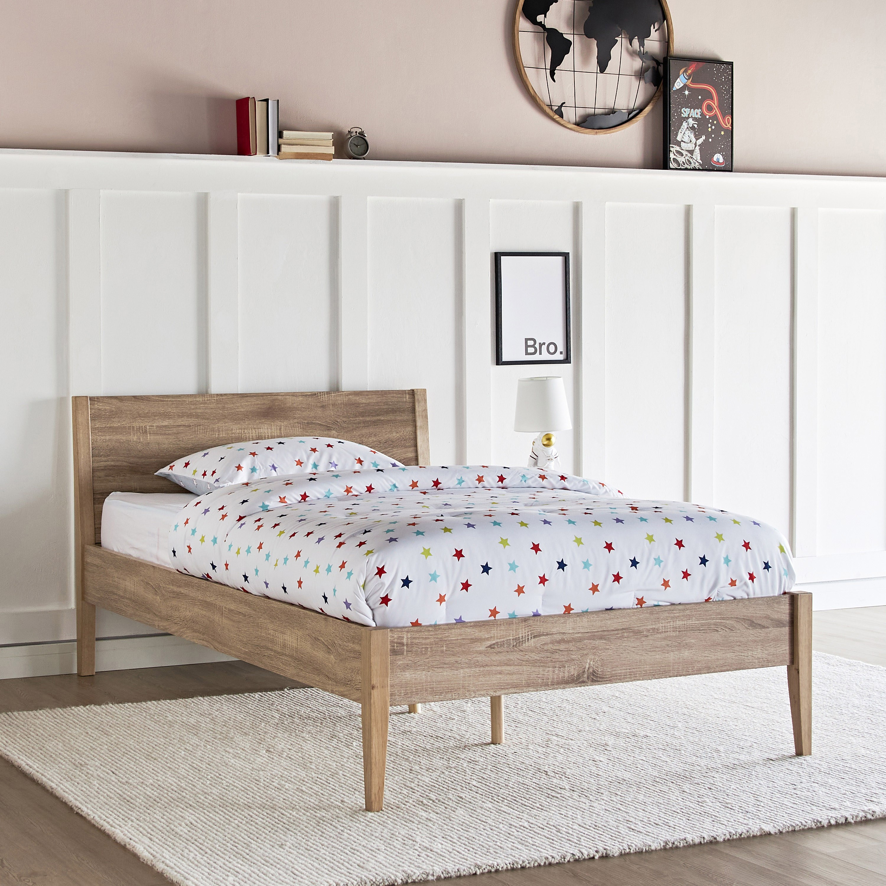 Kamila Single Bed - 120x200 cm-babyandkids-kidsbeds-singlebeds-image-1