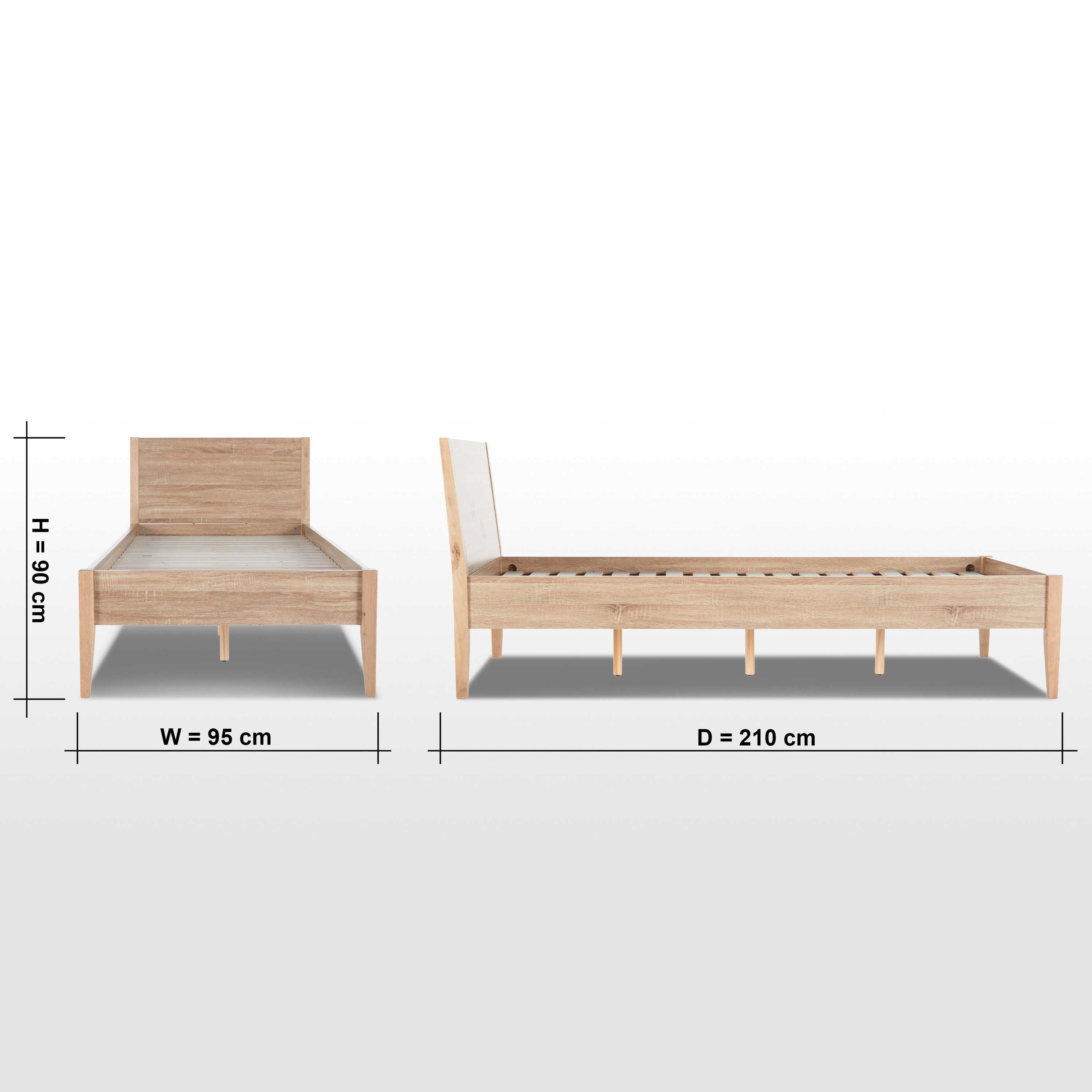 Kamila Twin Bed - 90x200 cm-babyandkids-kidsbeds-singlebeds-image-8