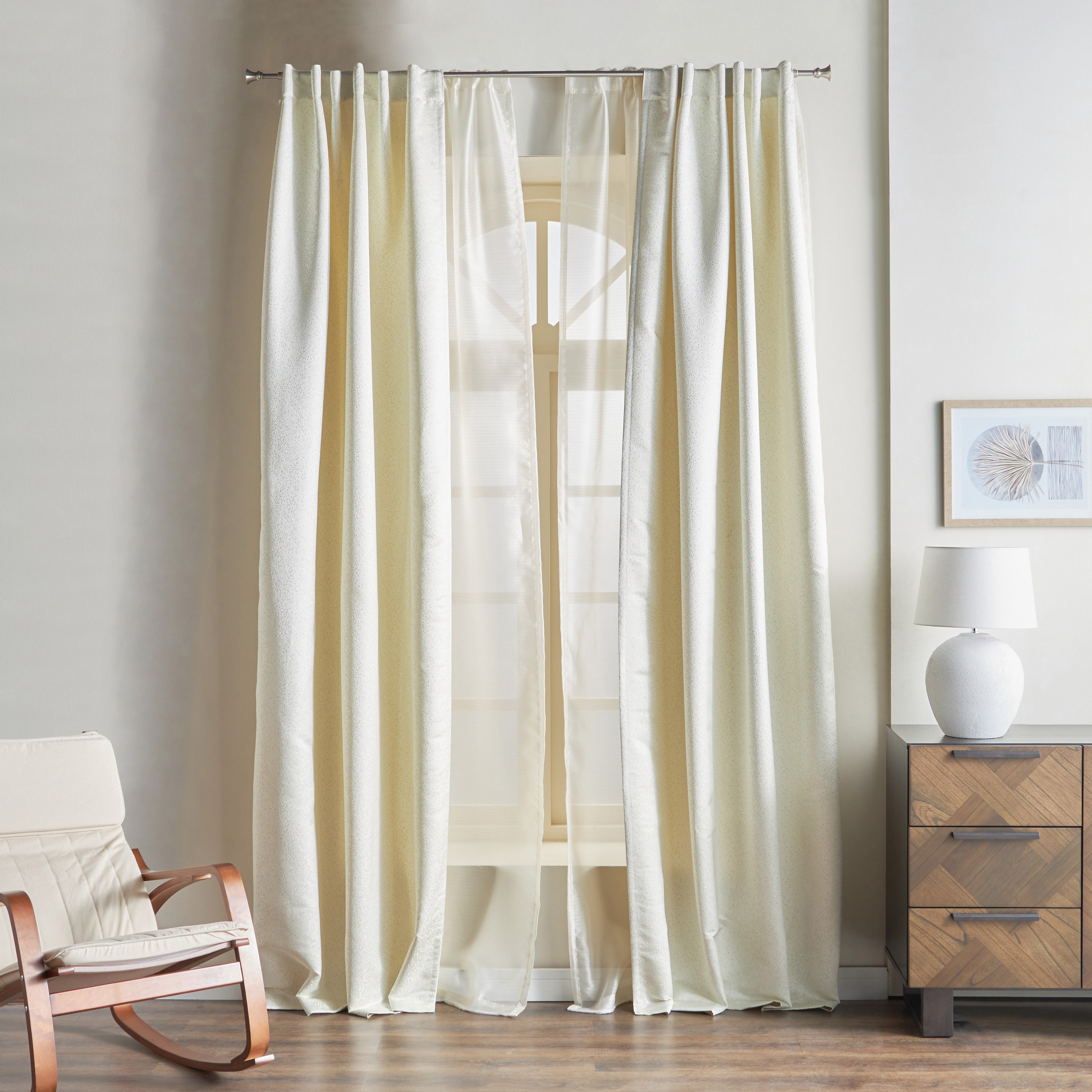 Agnes 4-Piece Curtain Set - 135x300 cm-household-windows-curtains-image-1