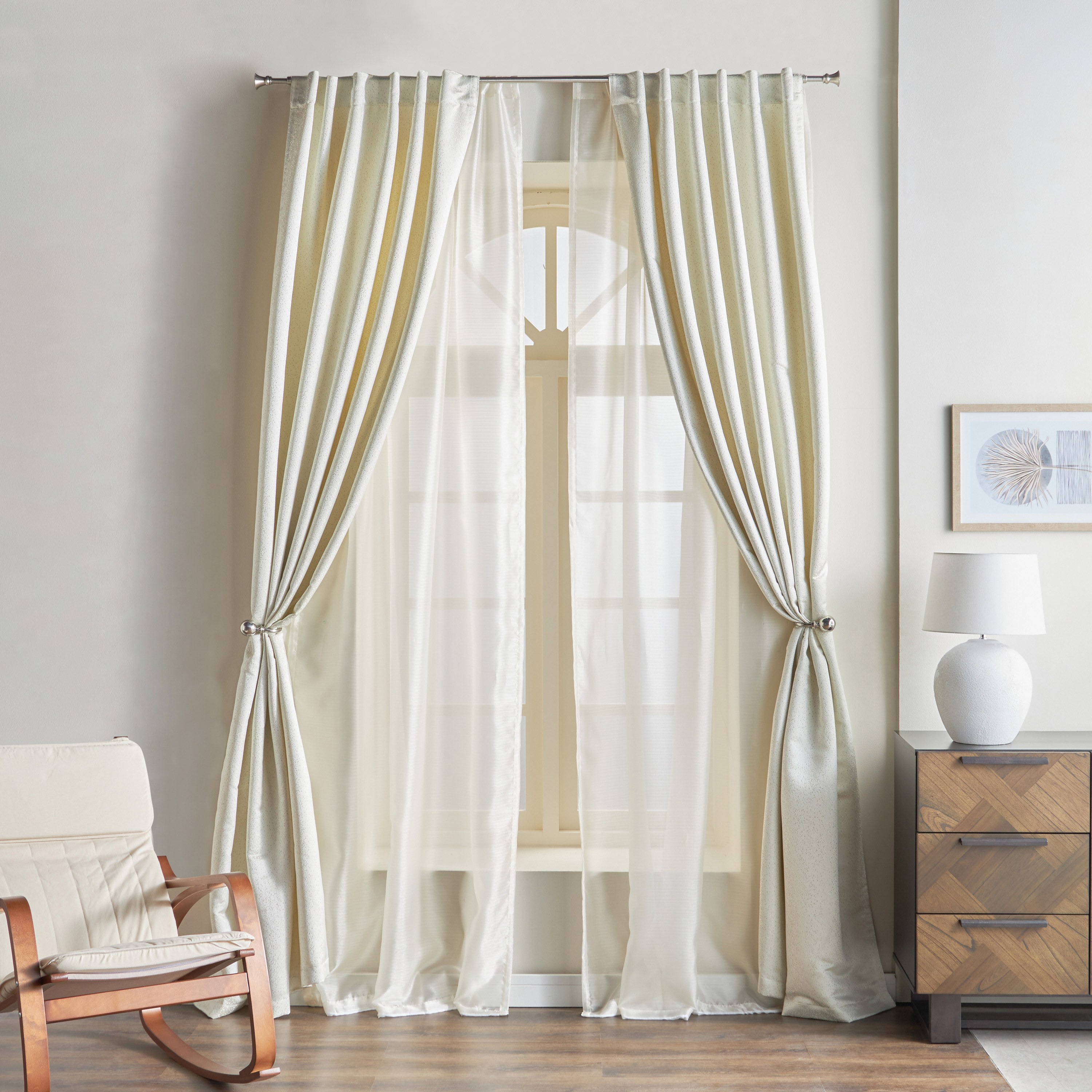 Agnes 4-Piece Curtain Set - 135x300 cm-household-windows-curtains-image-3