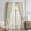 طقم ستائر 4 قطع - أجنس - 135x300 سم-household-windows-curtains-image-5