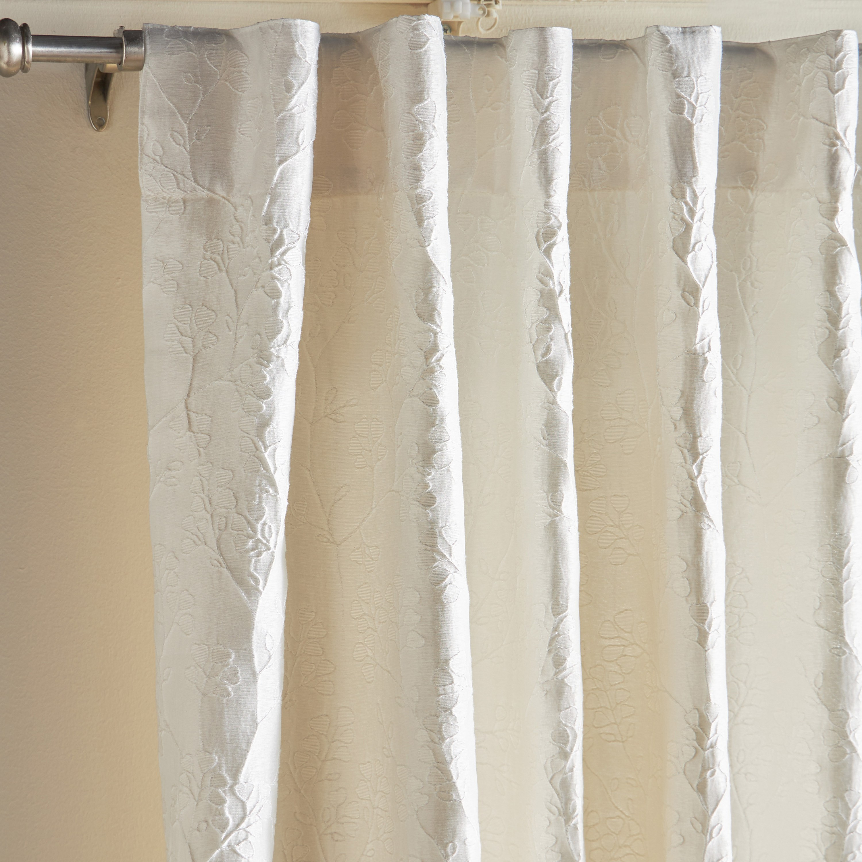 Trellis 2-Piece Lined Curtain Set - 135x300 cm-household-windows-curtains-image-2
