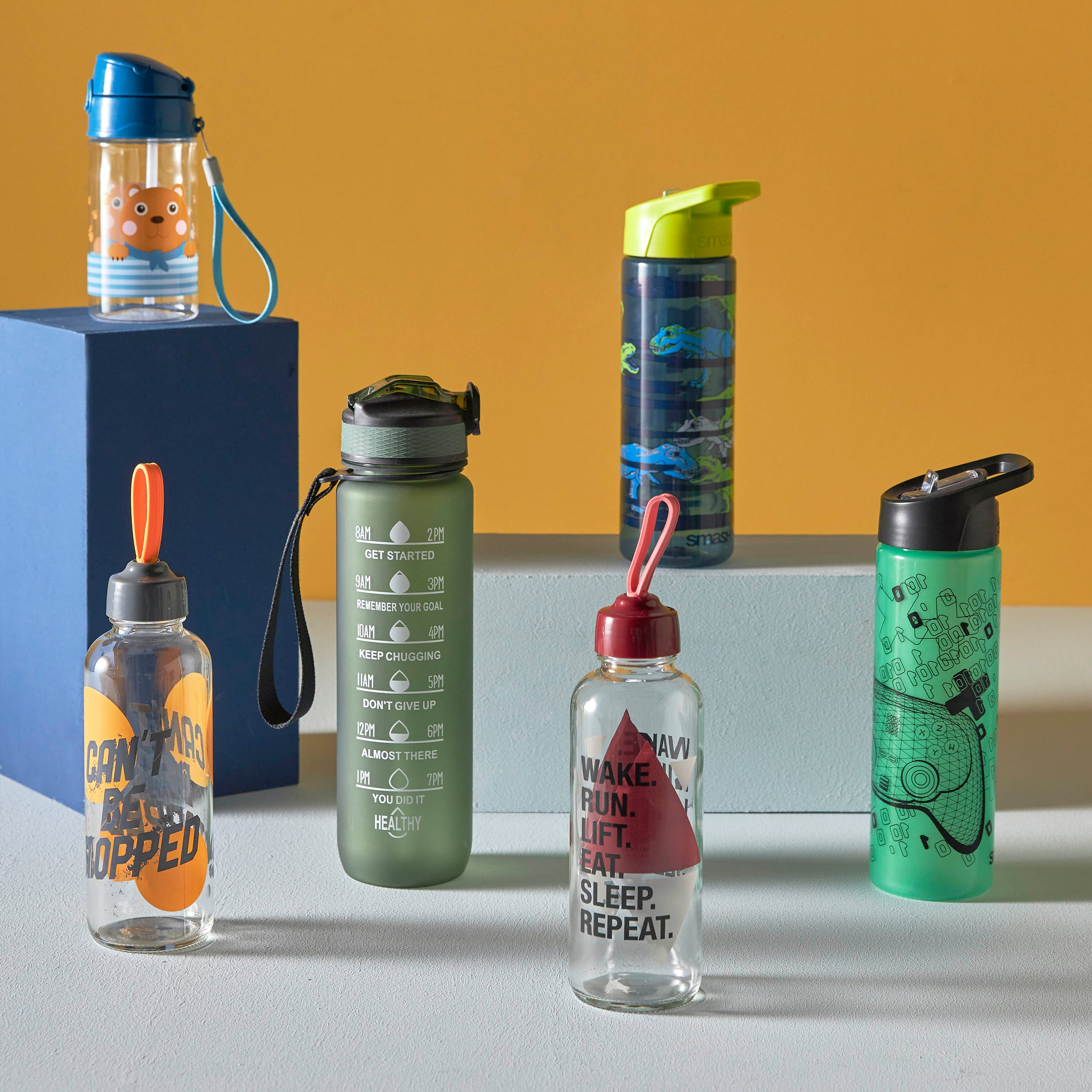 Zion Sipper Water Tracker Bottle - 1 L-babyandkids-eatanddrink-waterbottles-image-4