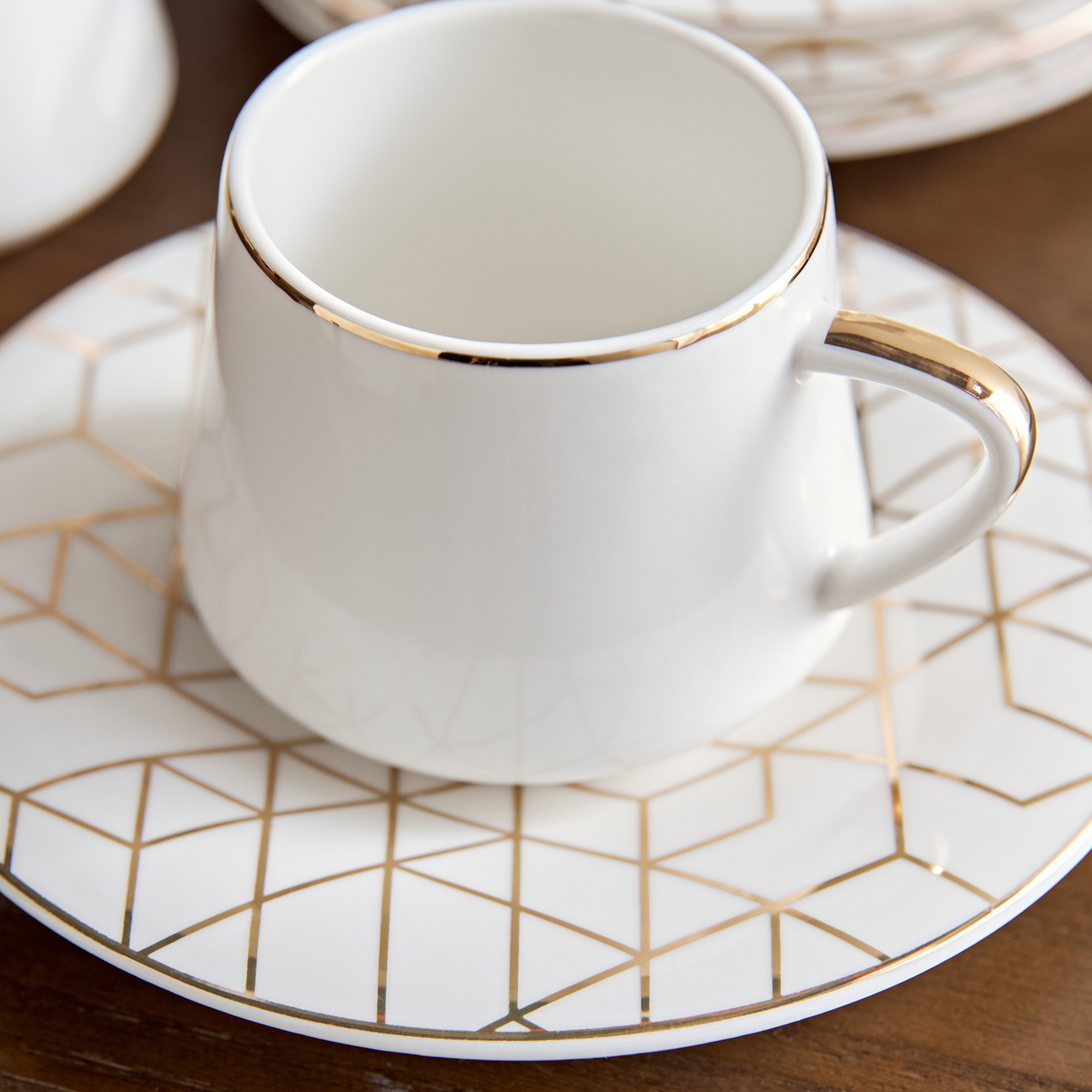 طقم إسبريسو خزف صيني 12 قطعة - كيمي - 80 مل، يخدم 4 أشخاص-household-dining-teaandcoffee-teaandcoffeesets-image-2