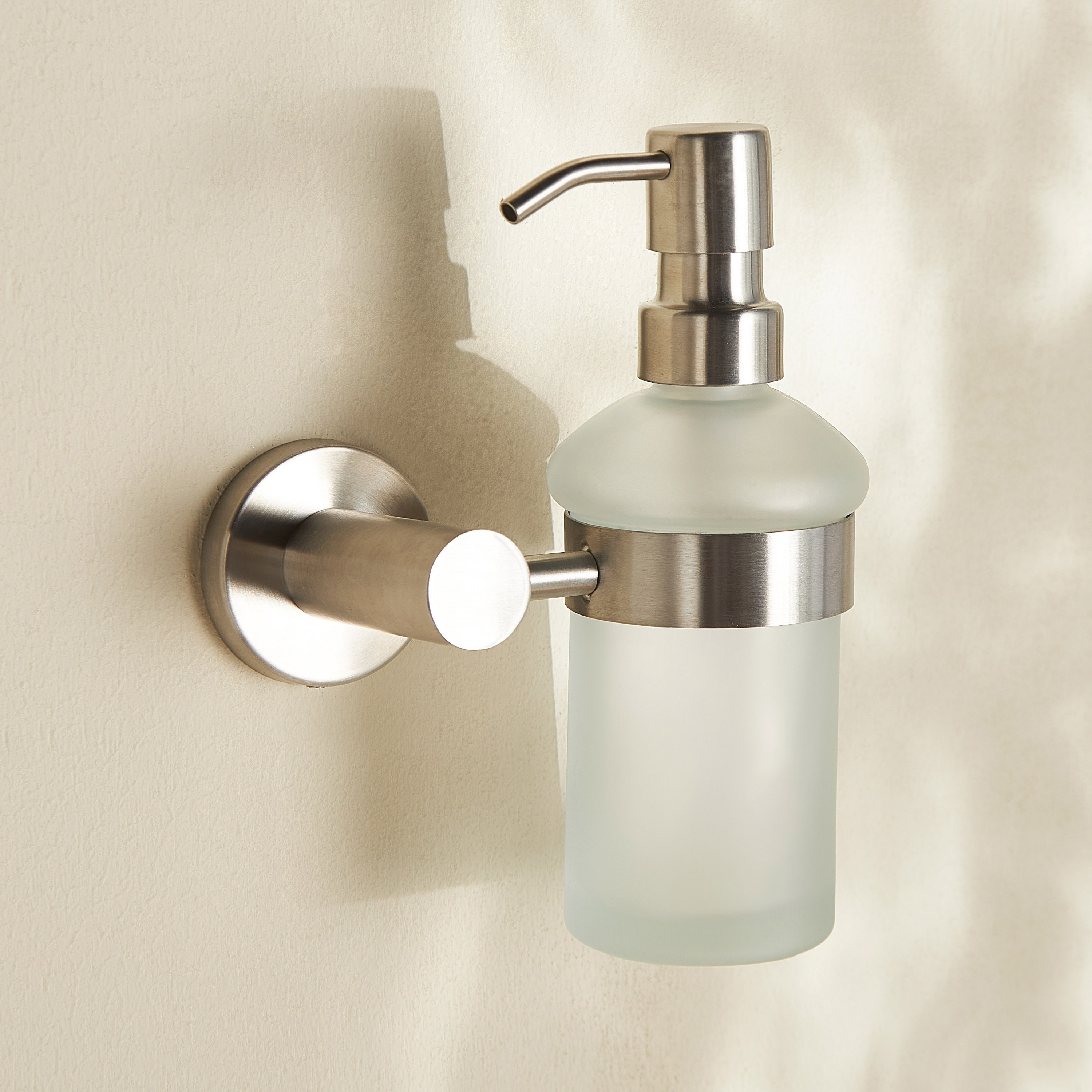 Wall mounted store dish soap dispenser