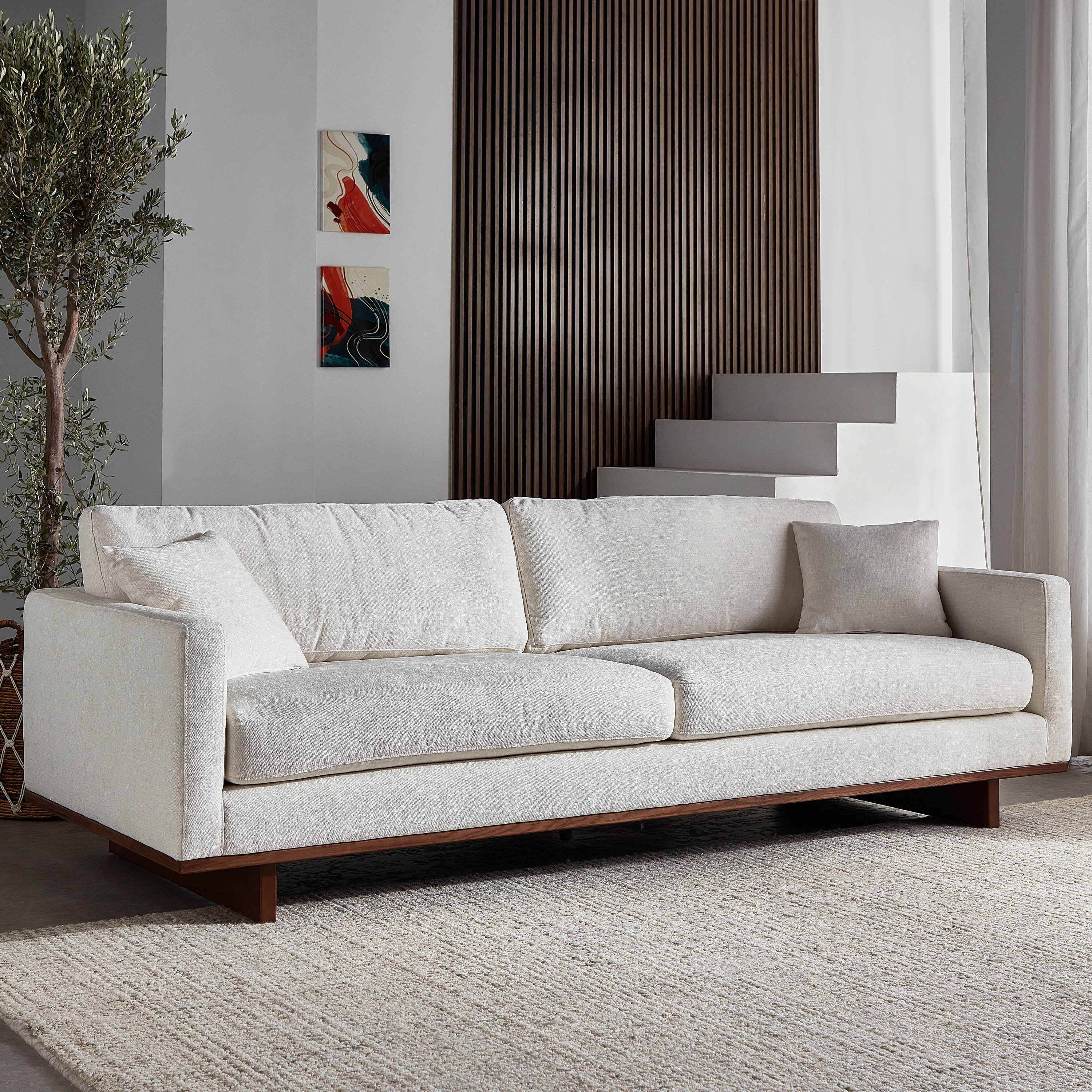 Malvina 4-Seater Fabric Sofa