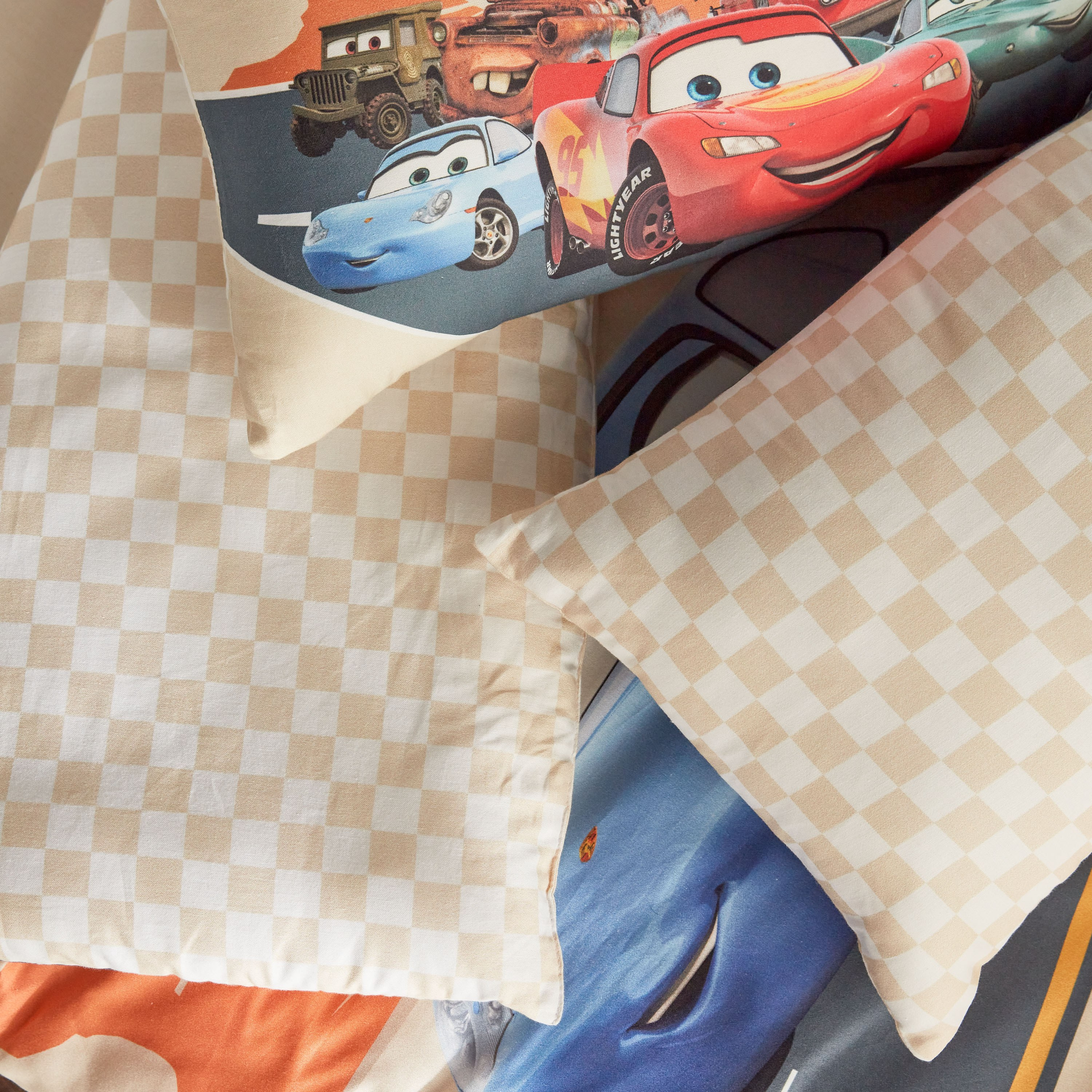 Disney Cars On The Road Cotton 200 Tread Count 4-Piece Toddler Comforter and Sheet Set - 100x140 cm-babyandkids-beddingandwindows-bedding-comforters-image-3