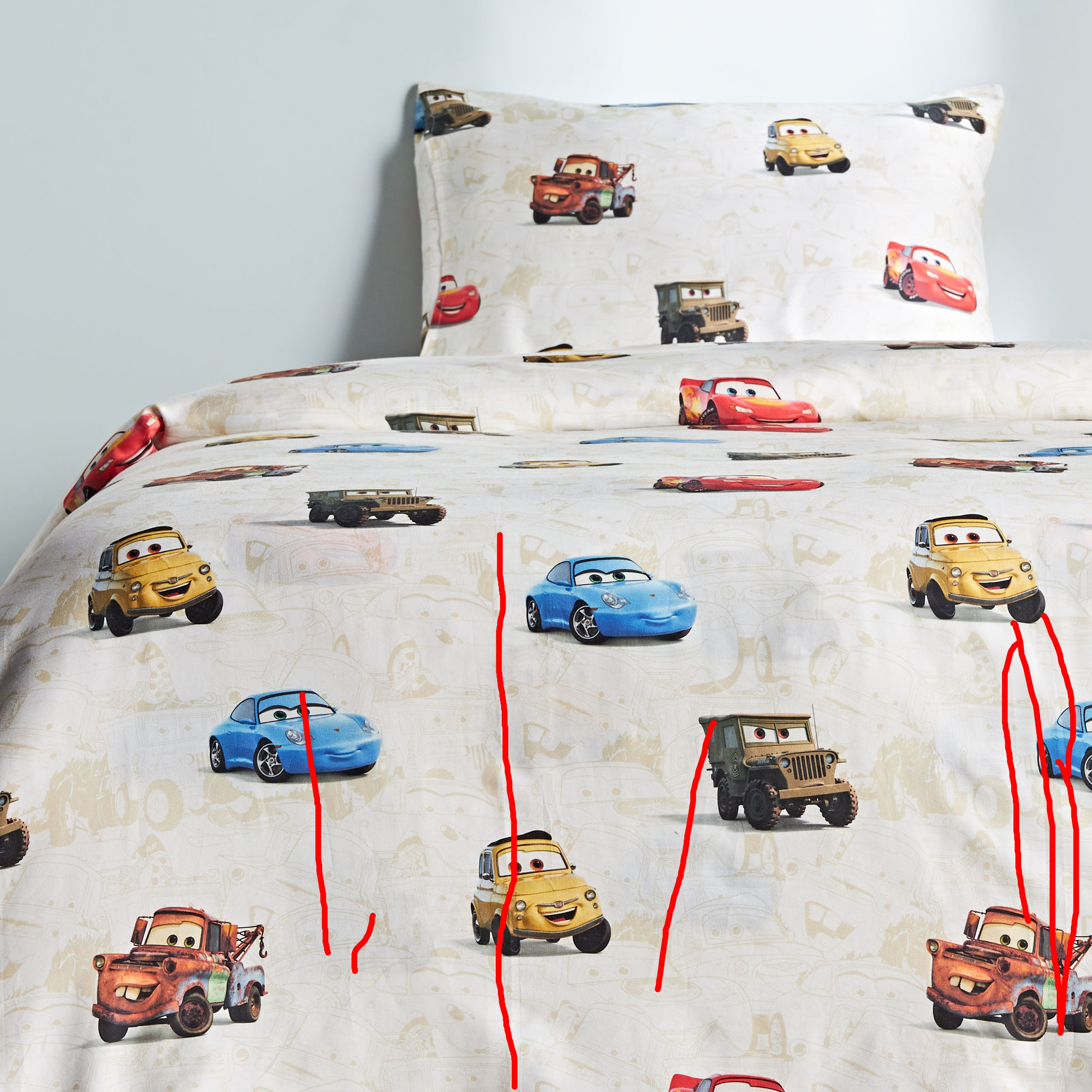 Disney Cars 2-Piece 200 TC Full Duvet Cover Set - 160x200 cm-babyandkids-beddingandwindows-bedding-duvetcovers-image-3