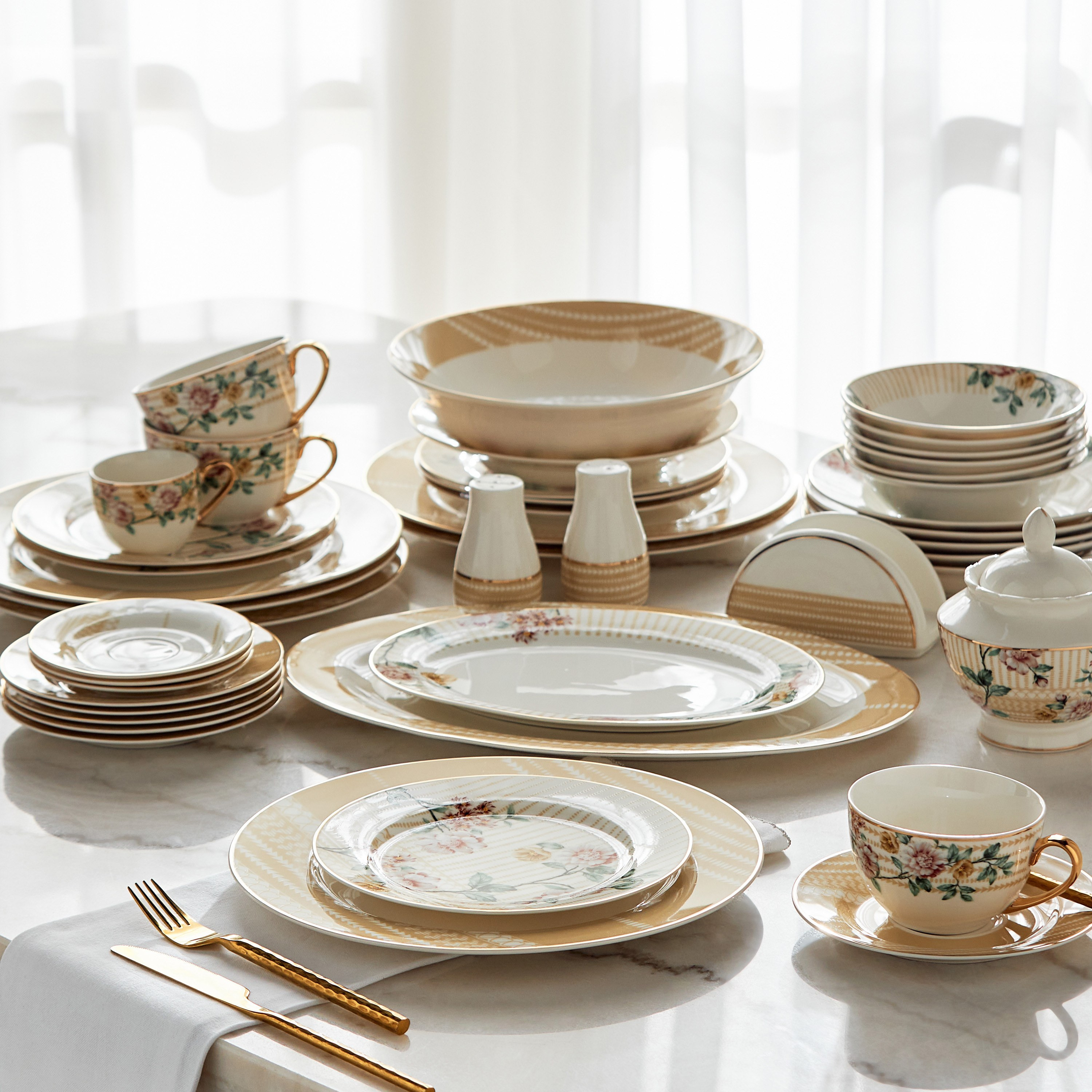 57 piece 2024 dinnerware set