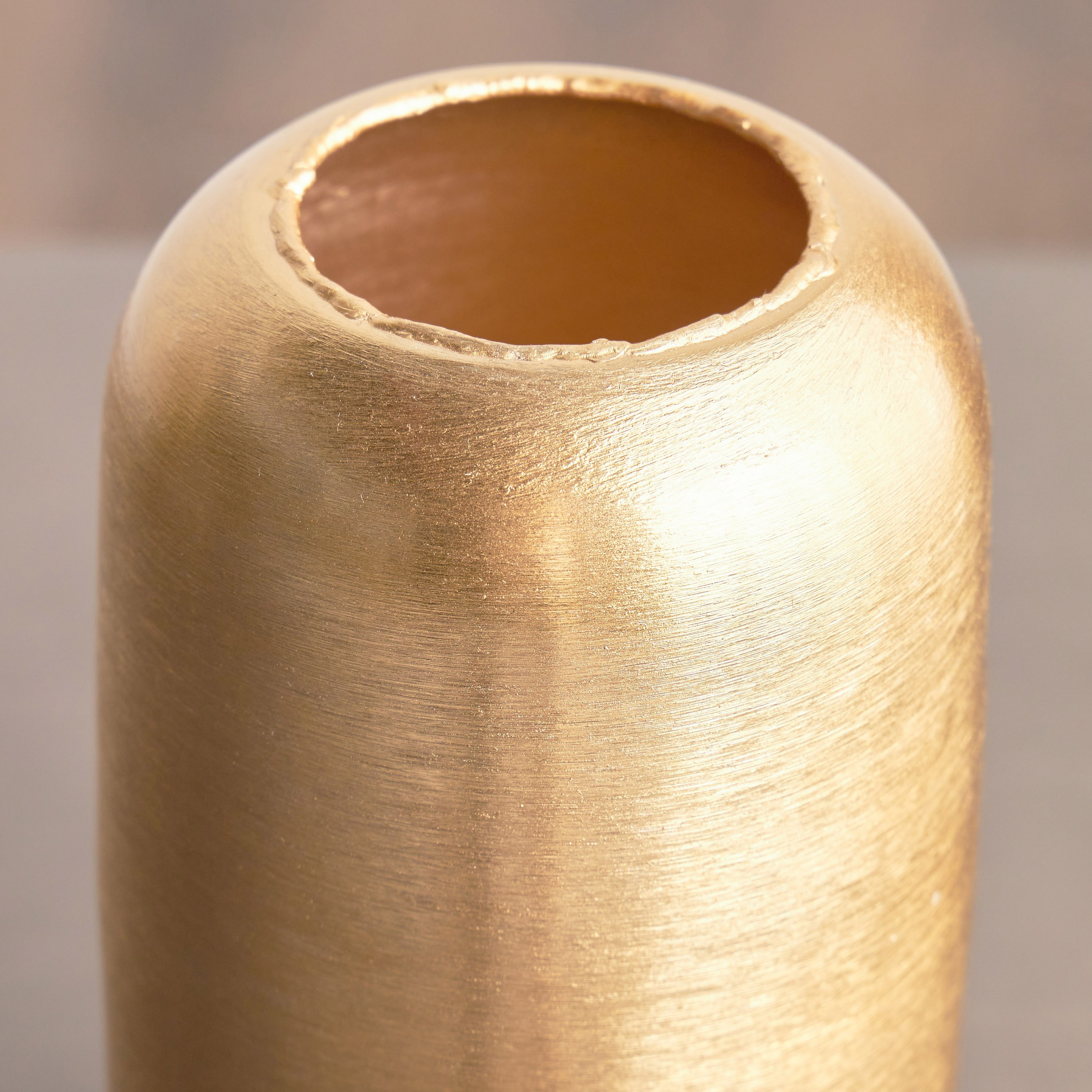 Satin Orb Metal Vase - 26 cm-household-decor-vasesandbowls-image-2