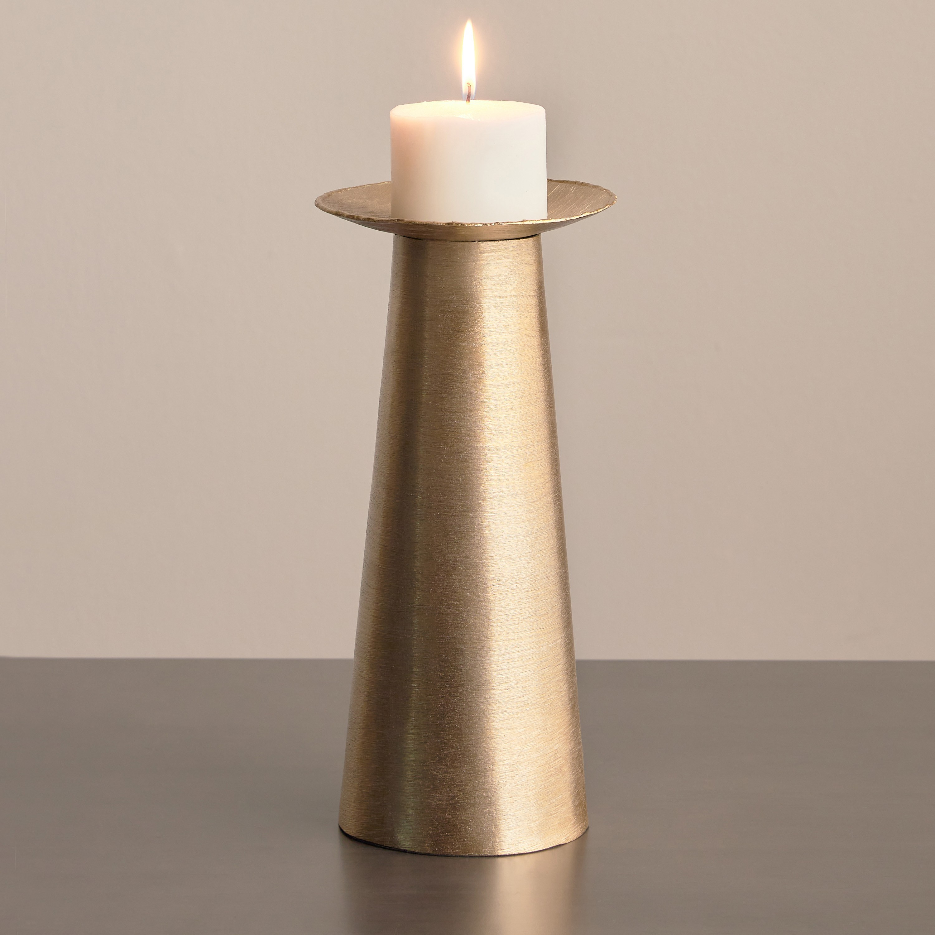 Satin Pillar Candleholder-household-decor-candleholdersandlanterns-image-2