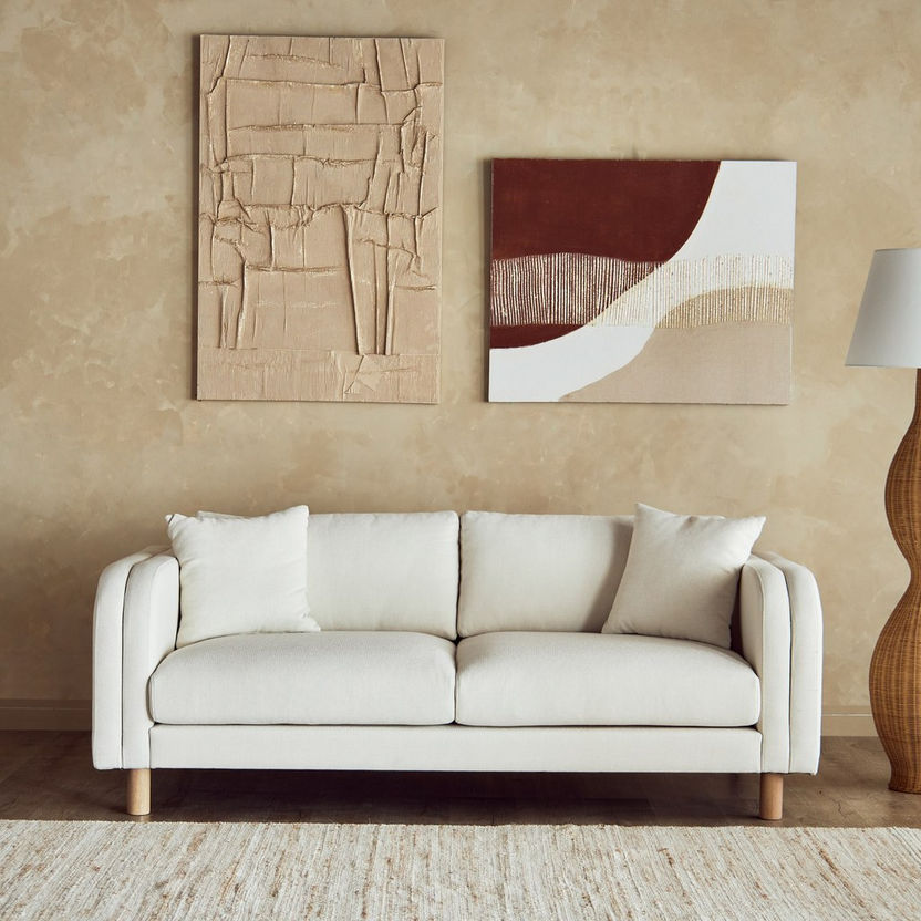Rustic Comfort 2 Seater Fabric Sofa