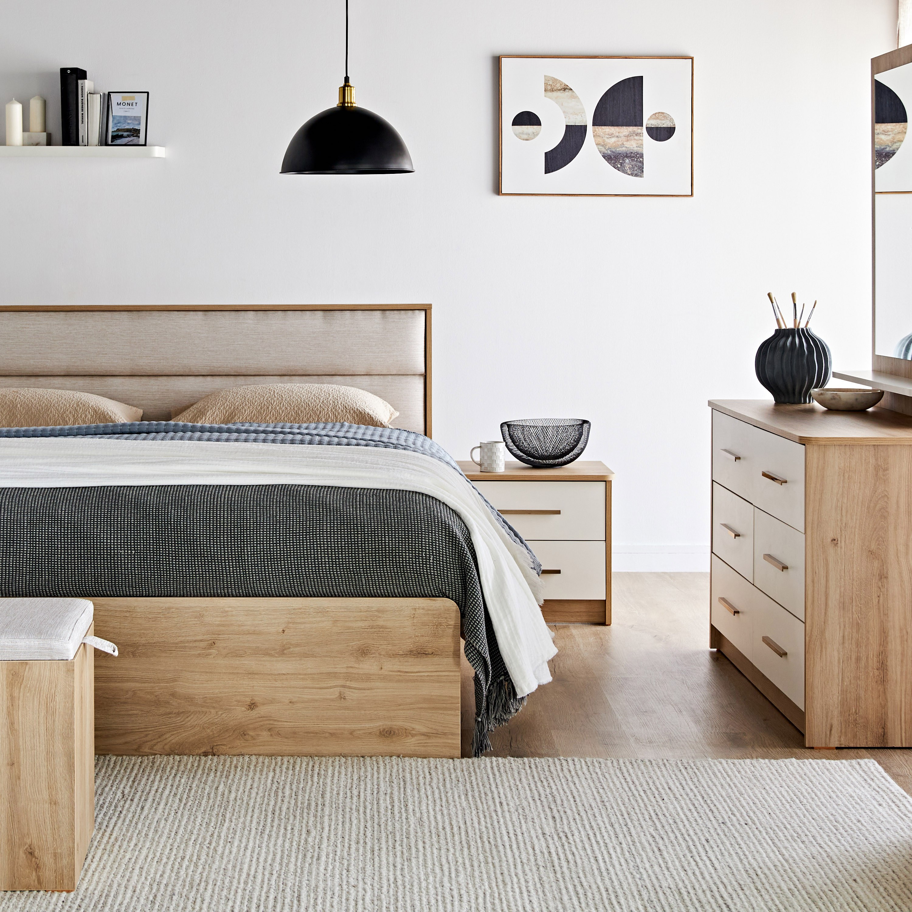 Bursa 6-Piece King Bedroom Set - 180x200 cm