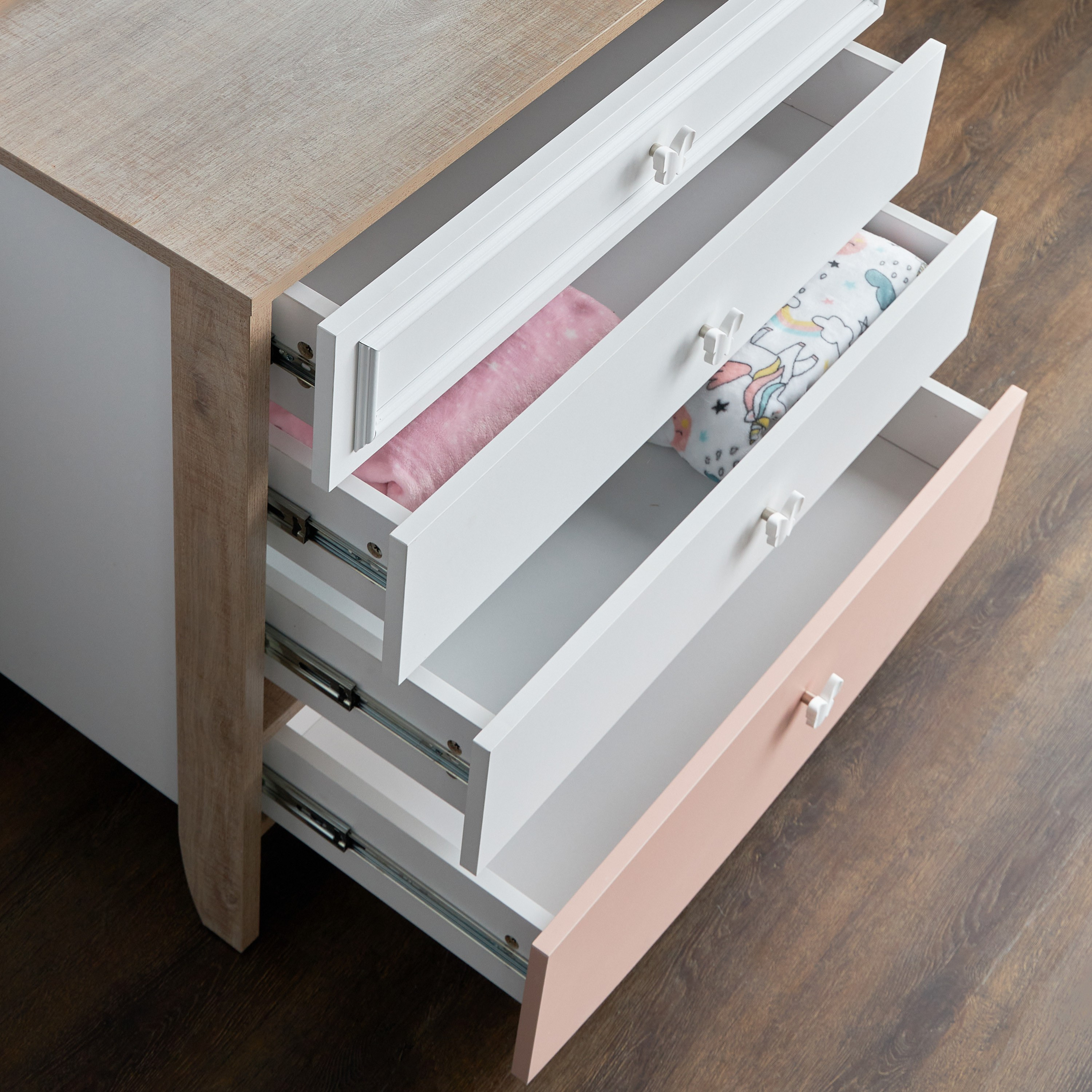 تسريحة 4 أدراج مع مرآة - جونو-babyandkids-roomfurniture-dressersandmirrors-image-3