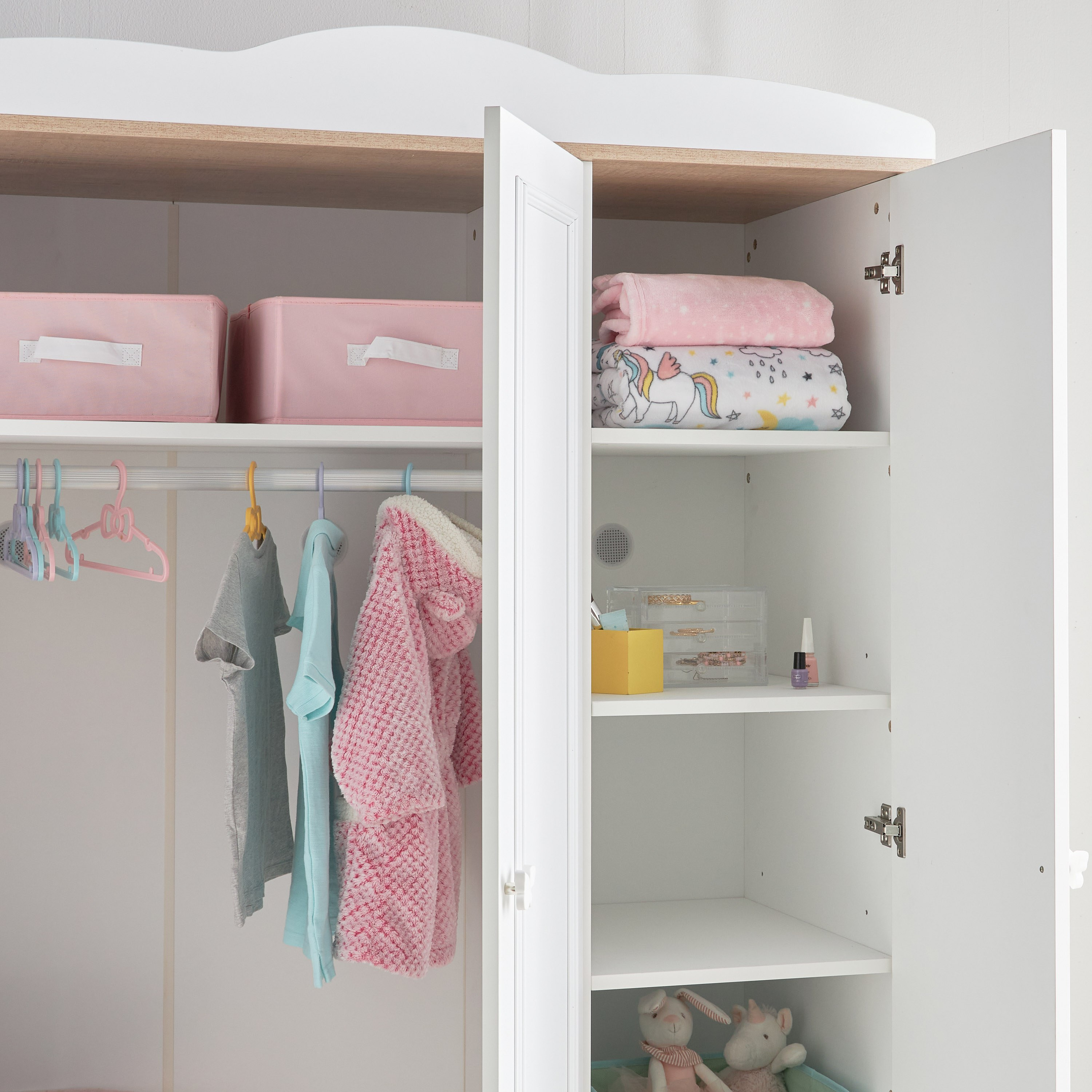 خزانة ملابس 3 أبواب مع أدراج - جونو-babyandkids-roomfurniture-wardrobes-image-4