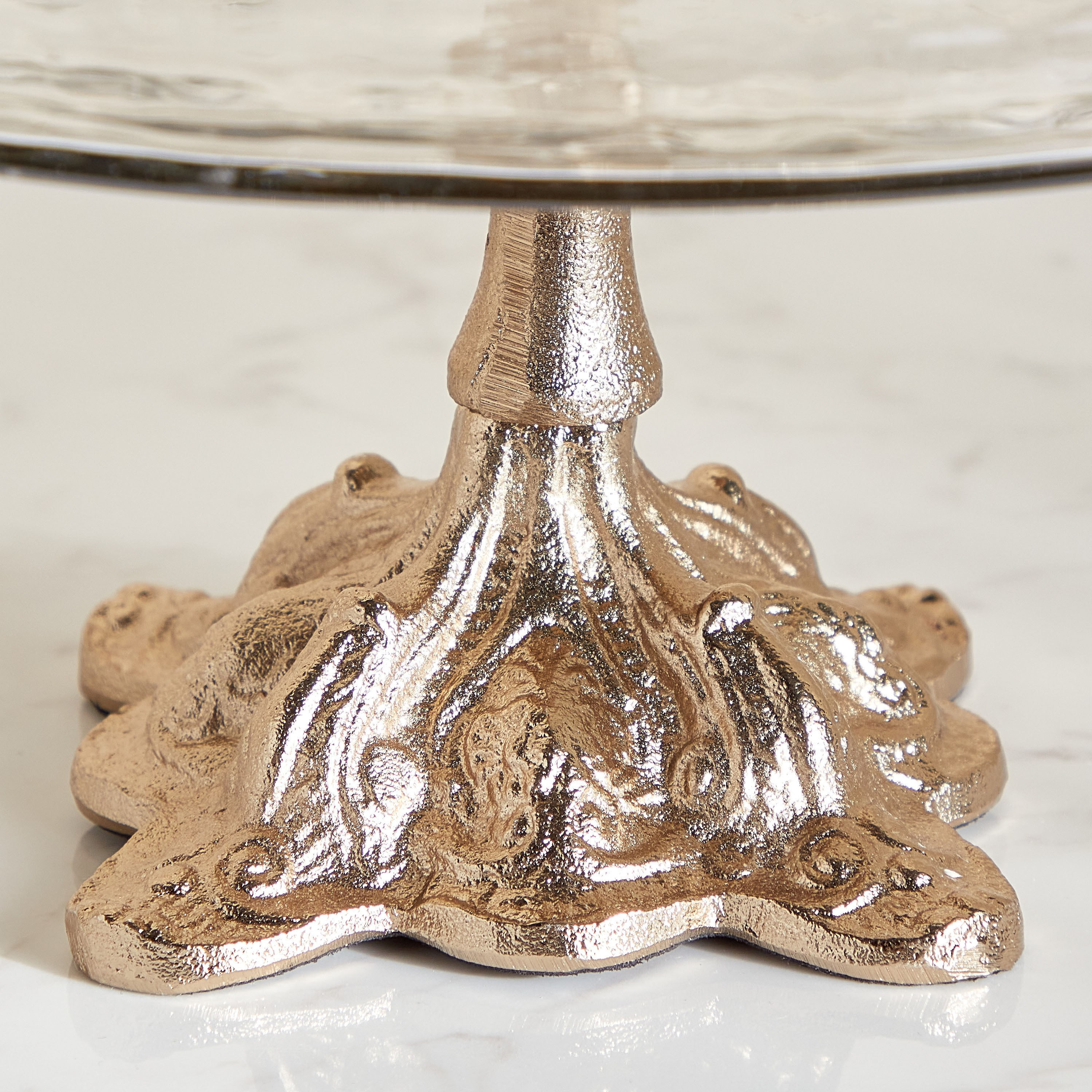 Alder Glass Decorative Platter - 29x15 cm-household-decor-boxesandtrays-image-2