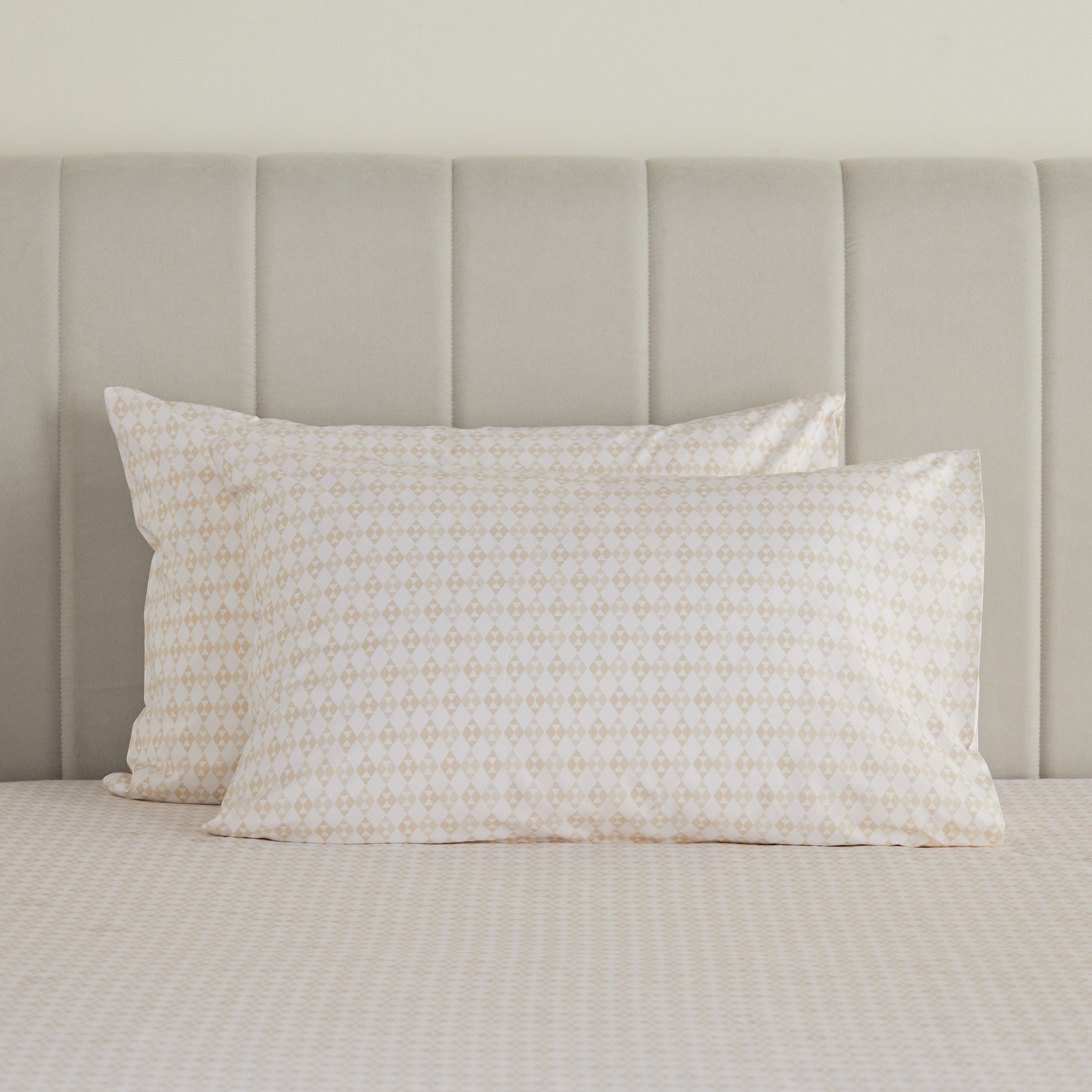 Serenity Cotton Percale 200 Thread Count 2-Piece Standard Printed Pillowcase Set - 50x75 cm-household-bedding-sheetsandpillowcases-pillowcases-image-1