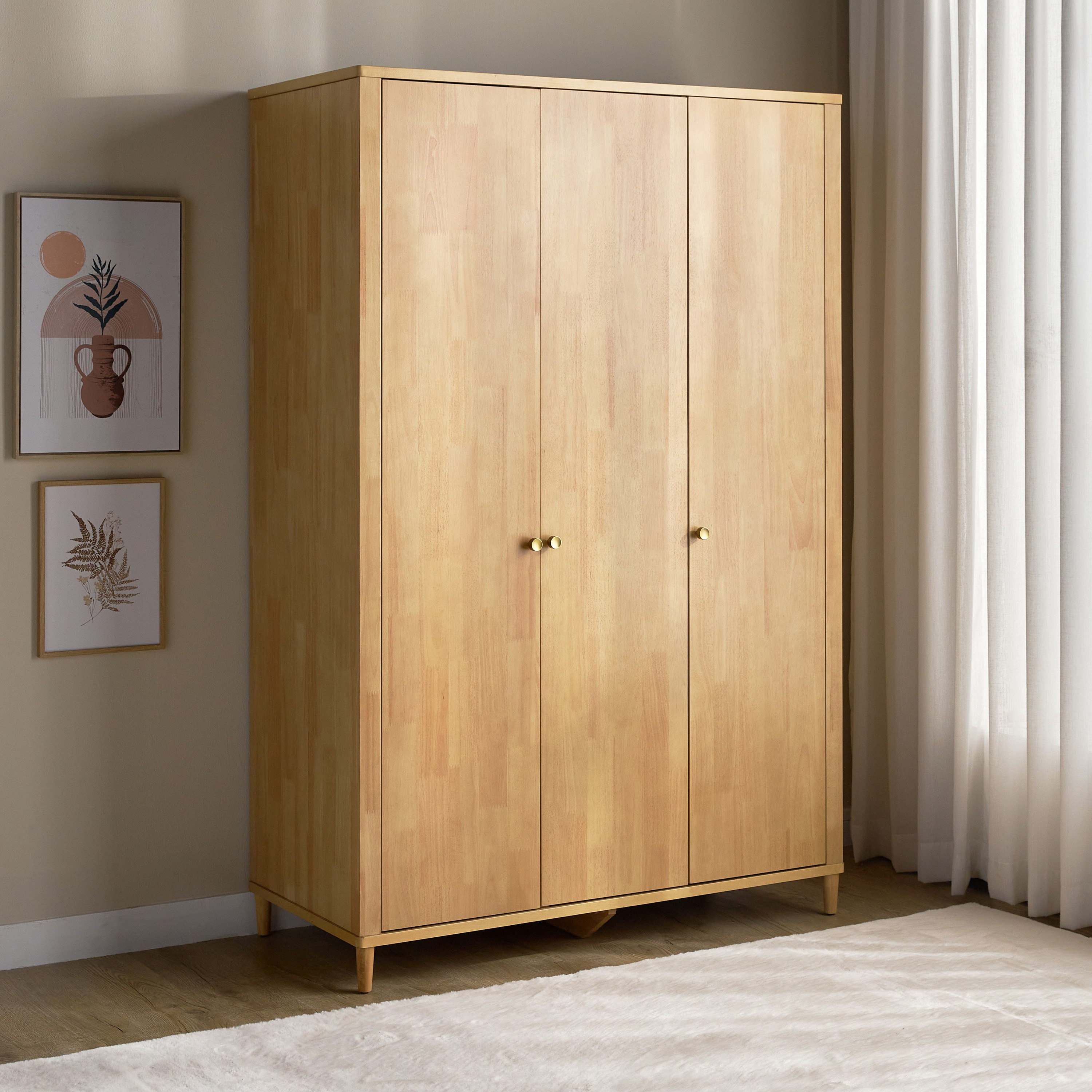 Spindle 3-Door Wardrobe