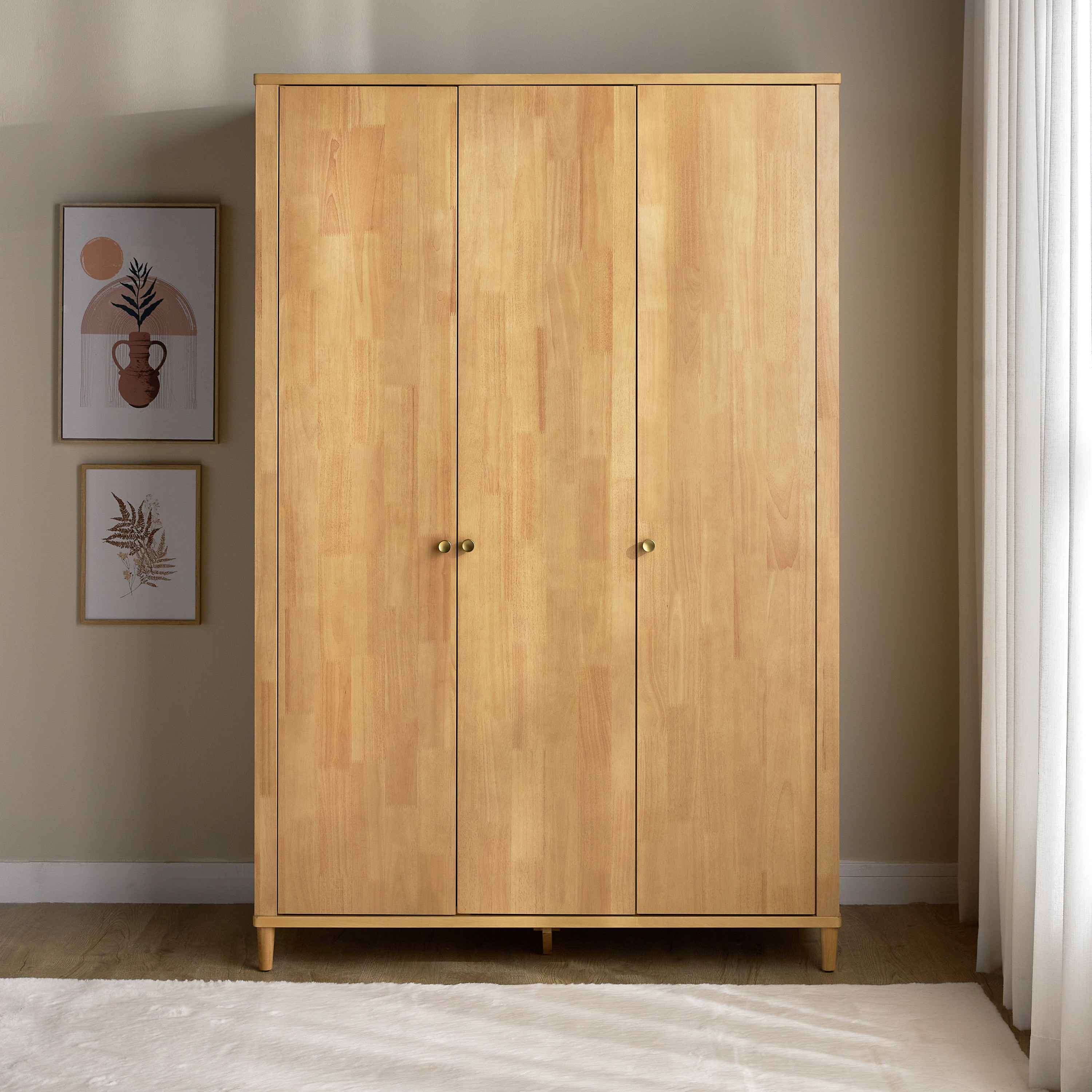 2 door oak deals wardrobe