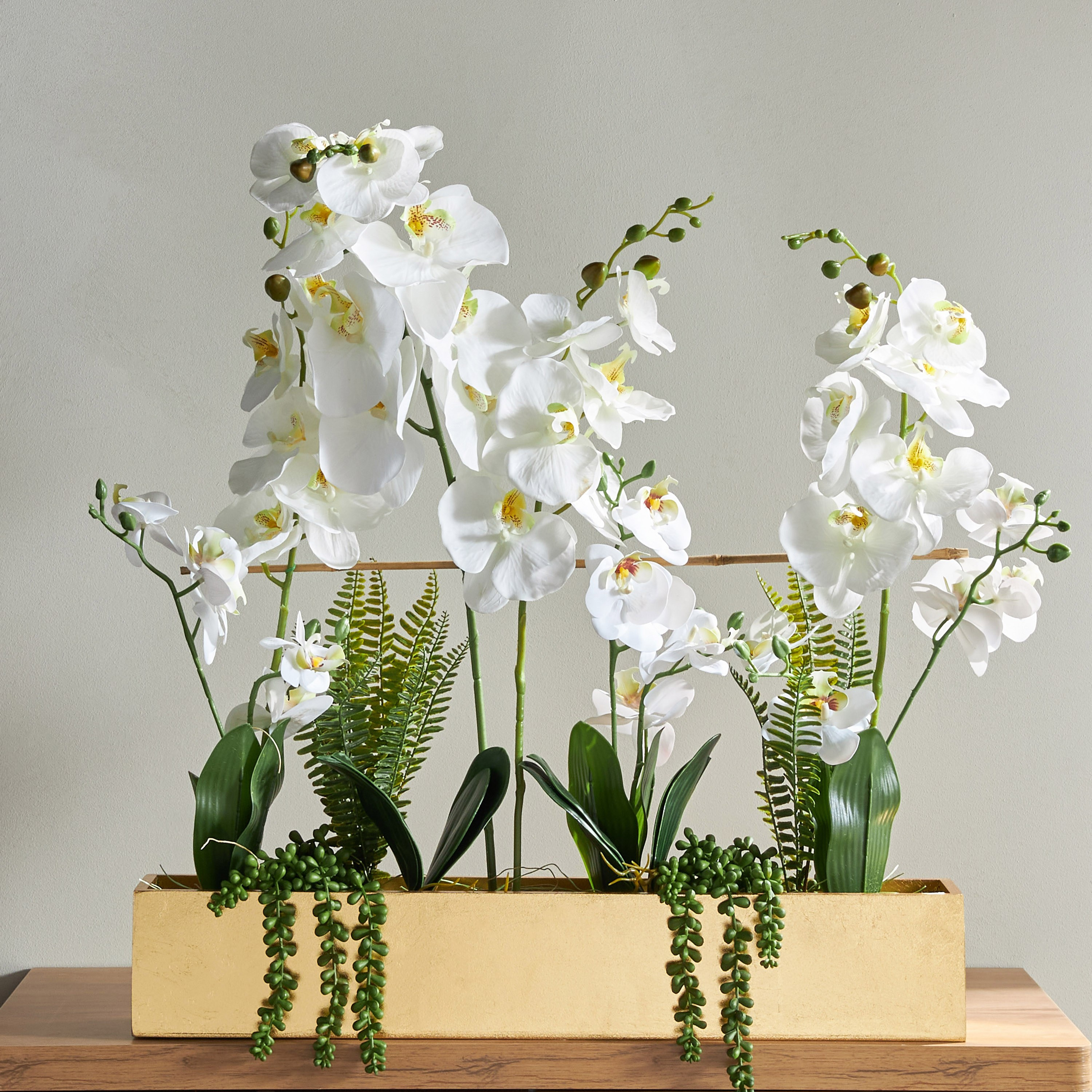 Daphne Mixed Orchid Arrangement - 78 cm-household-gardenandoutdoor-artificialflowersandplants-flowers-image-1