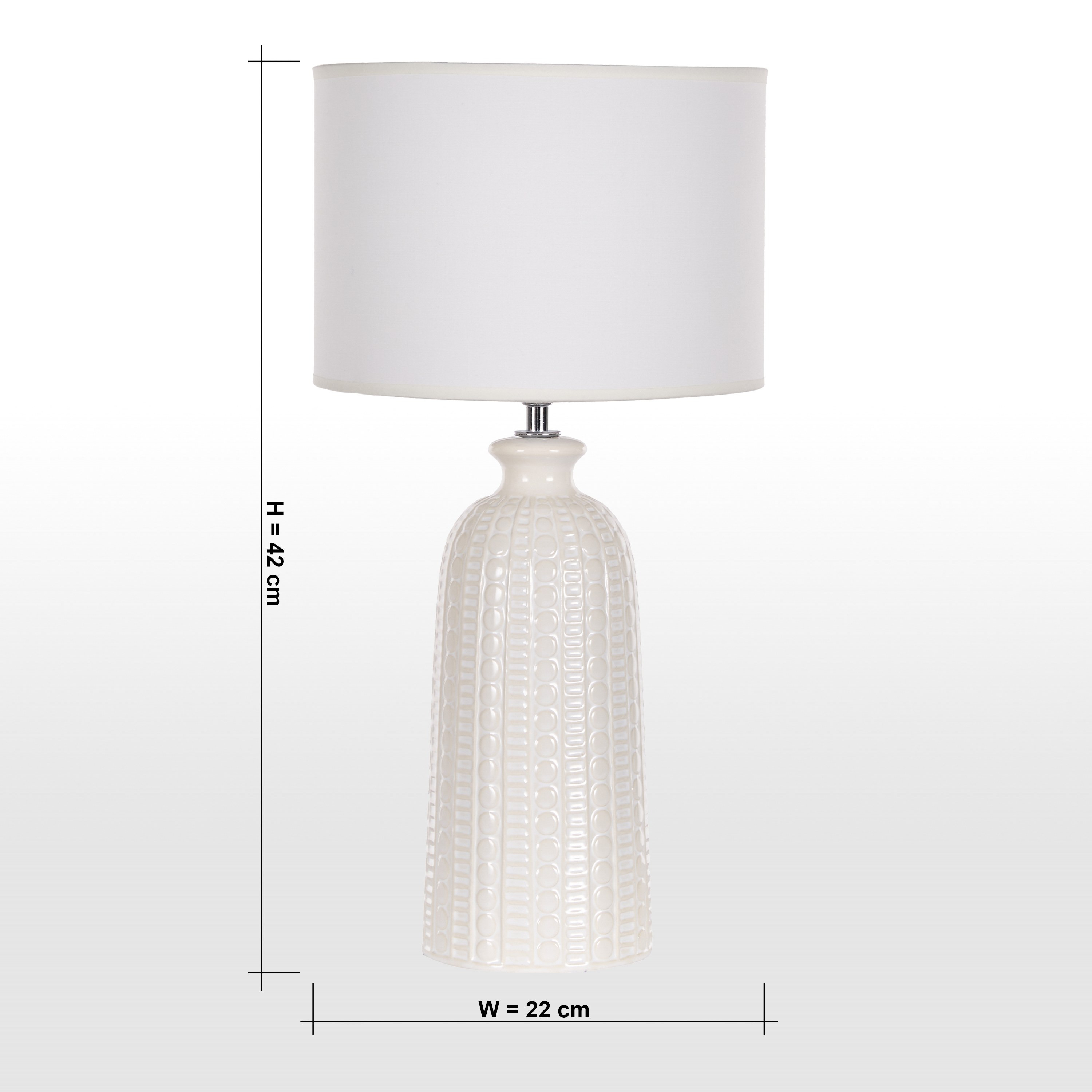 Lewis Ceramic Table Lamp - 42 cm-household-lighting-tableanddesklamps-image-6
