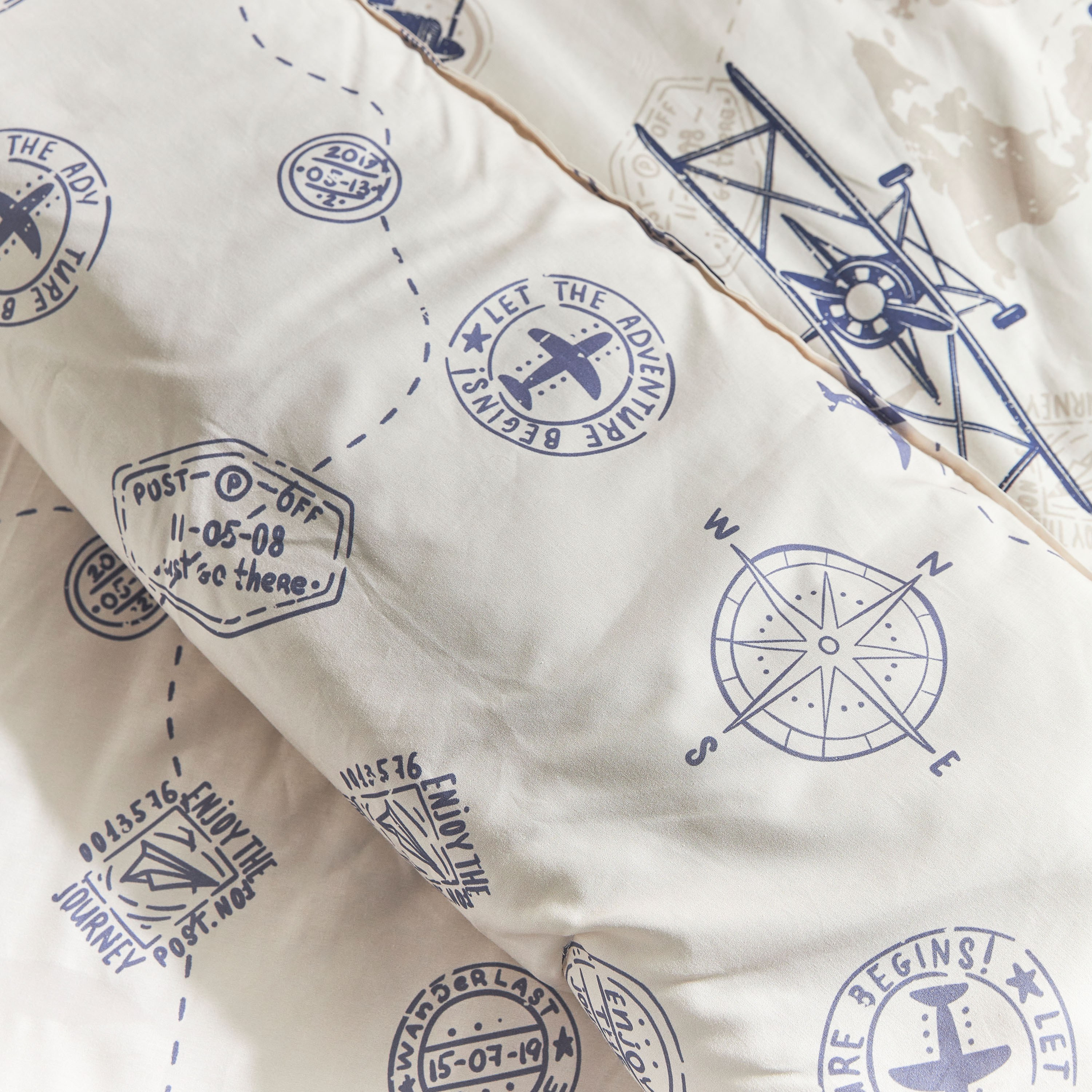 Aviation 2-Piece Single Comforter Set - 135x220 cm-babyandkids-beddingandwindows-bedding-comforters-image-2