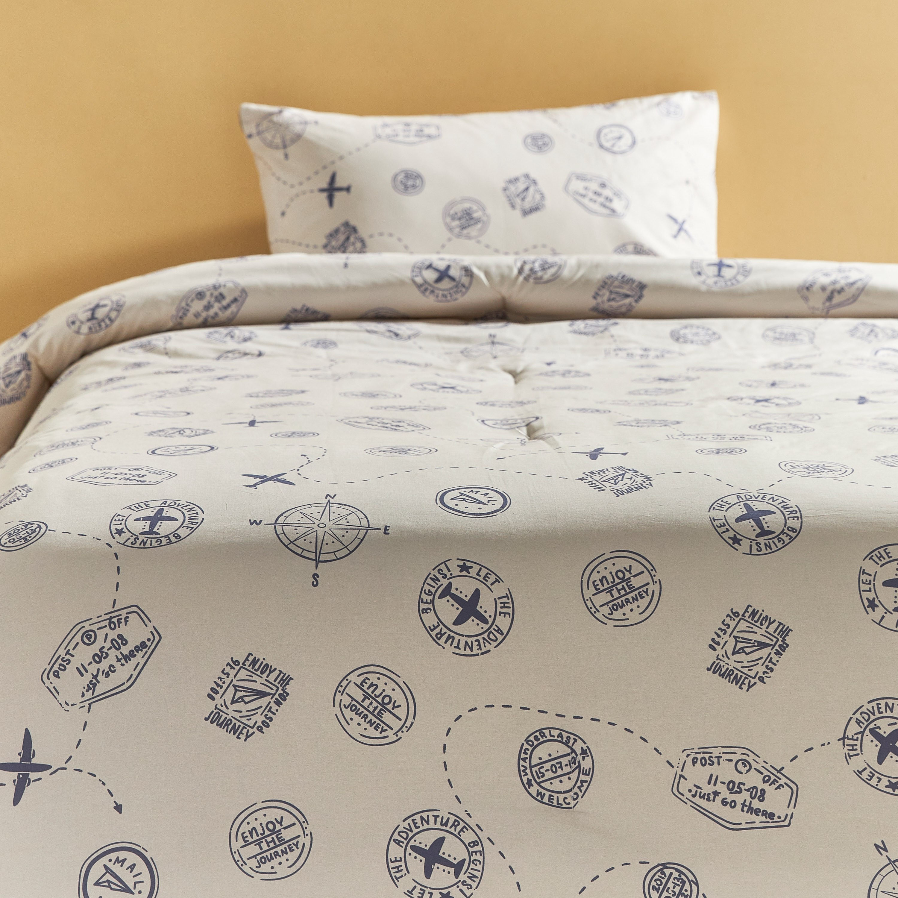 Aviation 2-Piece Single Comforter Set - 135x220 cm-babyandkids-beddingandwindows-bedding-comforters-image-3