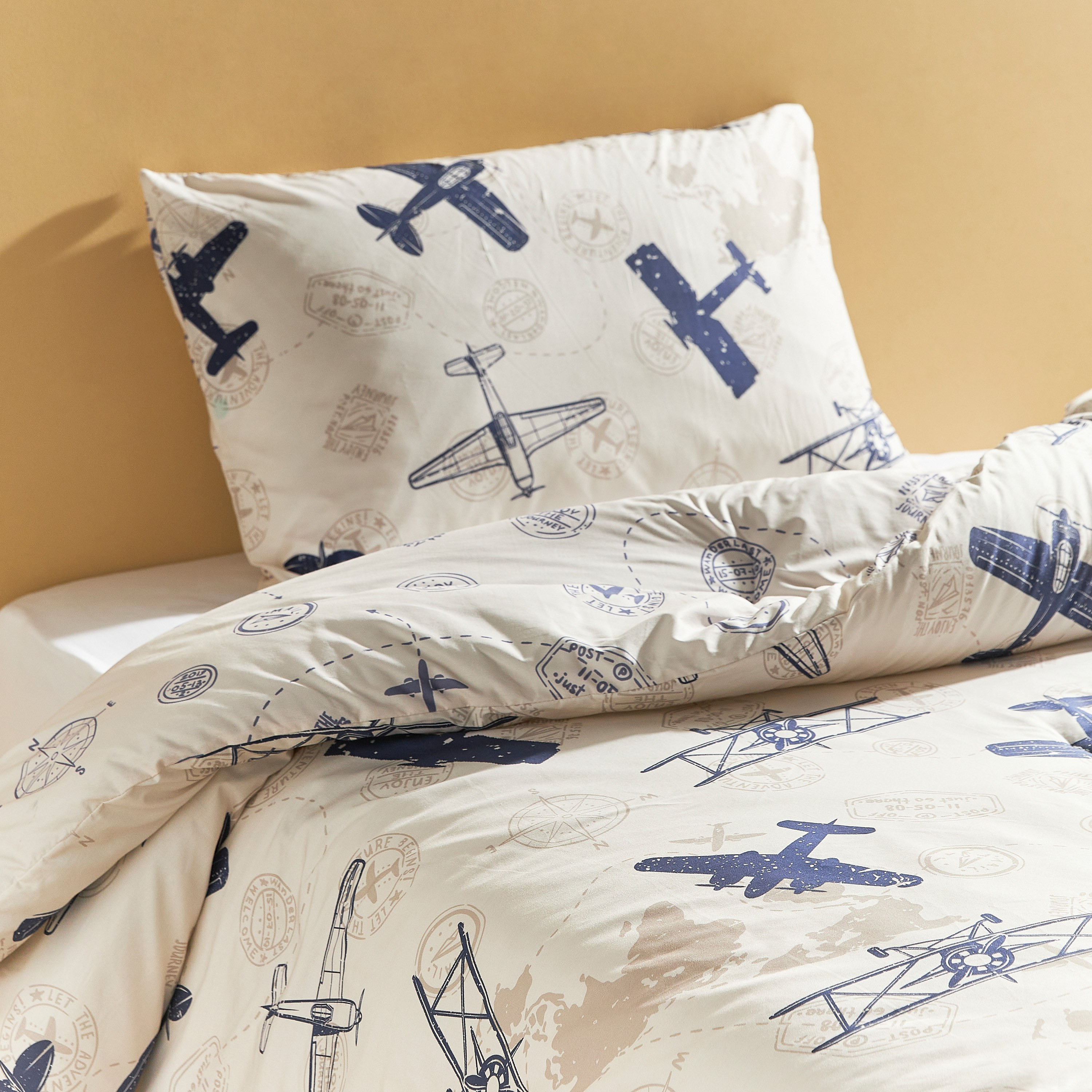 Aviation 2-Piece Full Comforter Set - 160x220 cm
