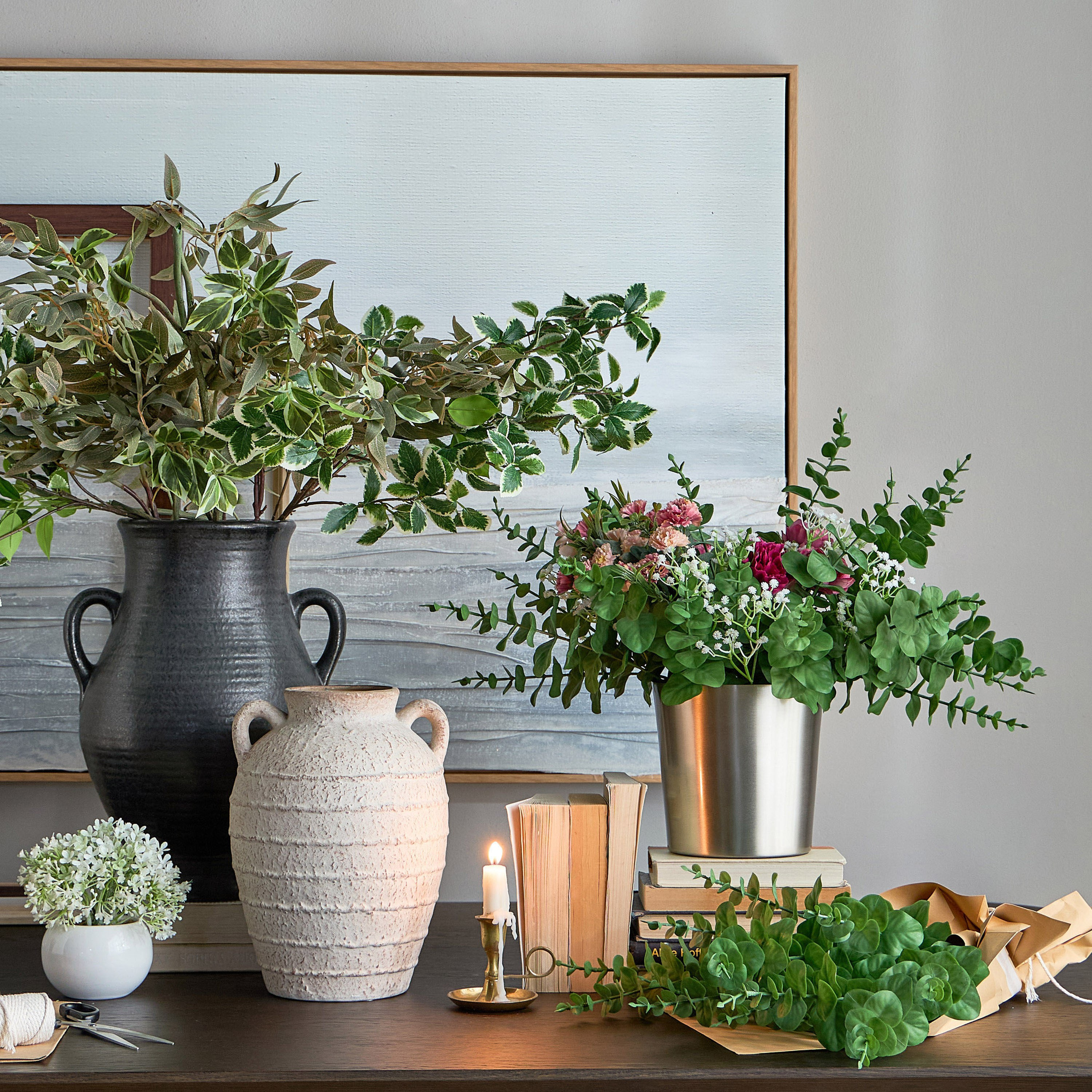 Jason Mini Flower Plant in Pot - 16 cm-household-gardenandoutdoor-artificialflowersandplants-flowers-image-3