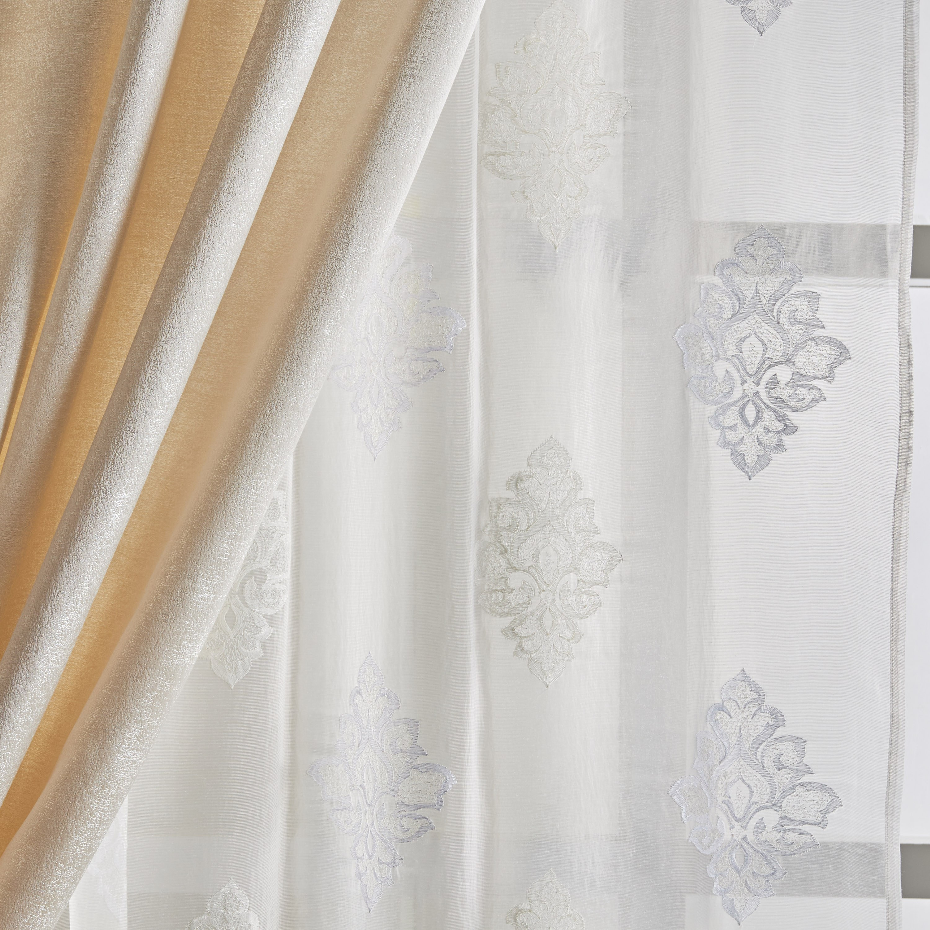 Allure 4-Piece Sheer Curtain Set - 140x300 cm-household-windows-curtains-image-3