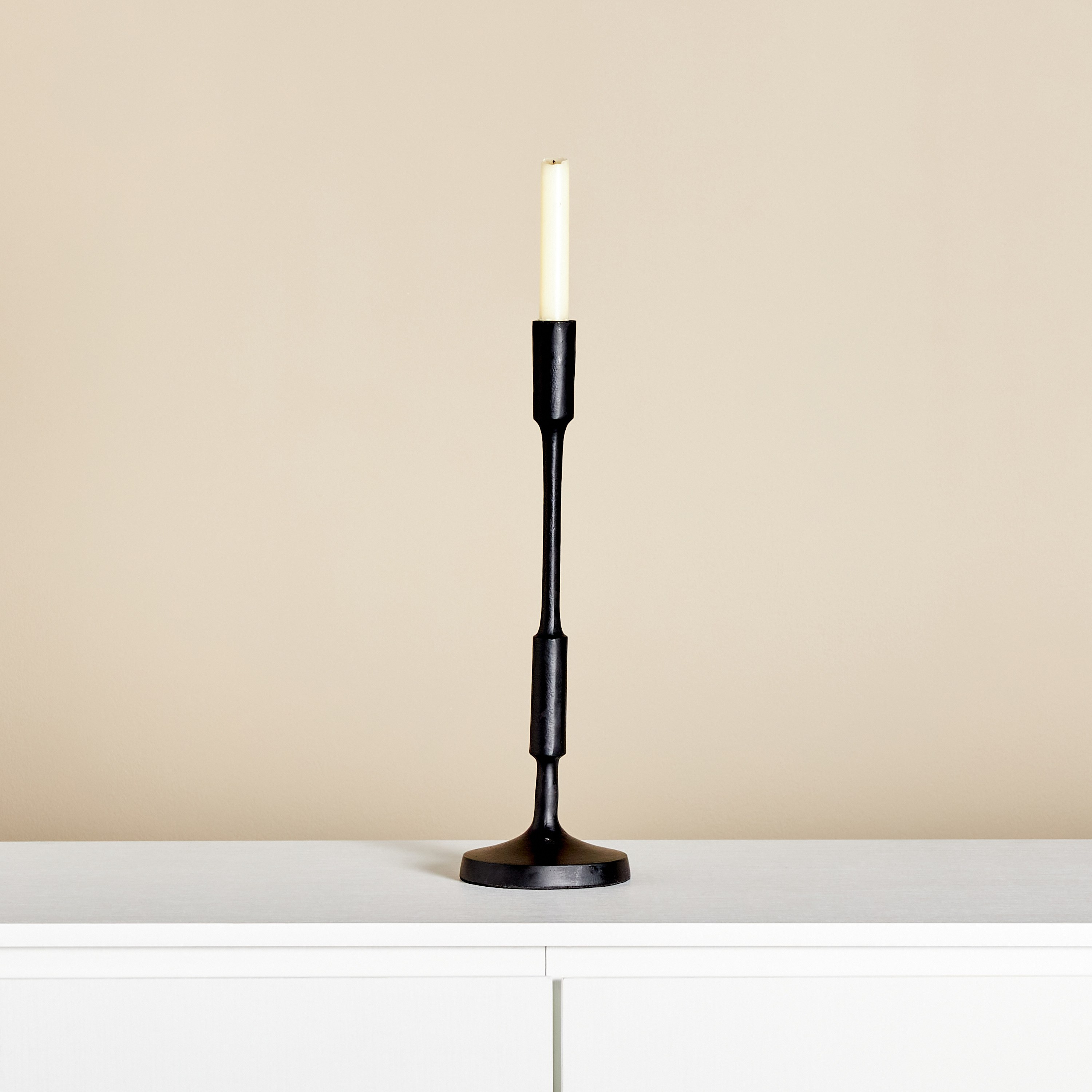 Charcoal Taper Candleholder-household-decor-candleholdersandlanterns-image-1