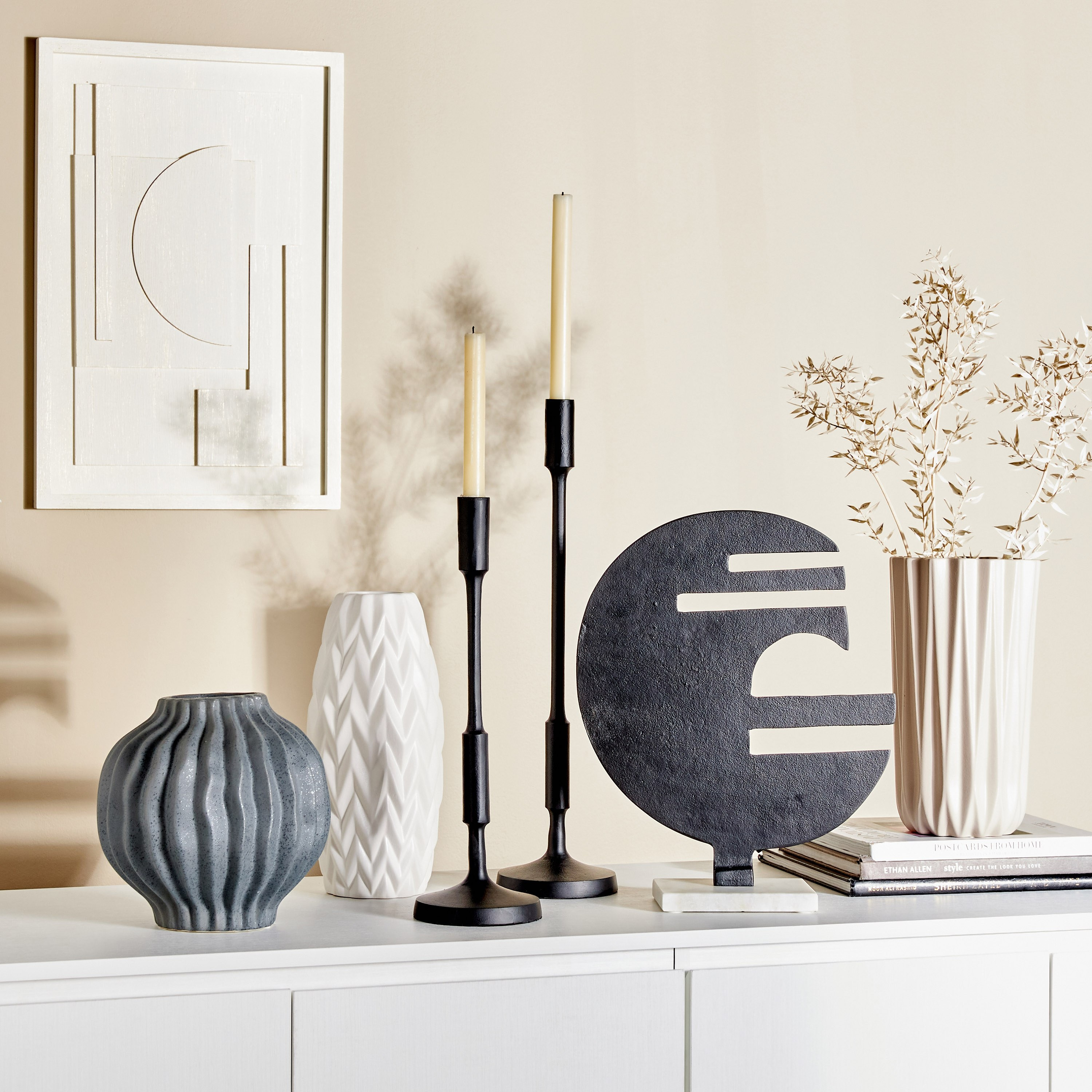 Charcoal Taper Candleholder-household-decor-candleholdersandlanterns-image-4