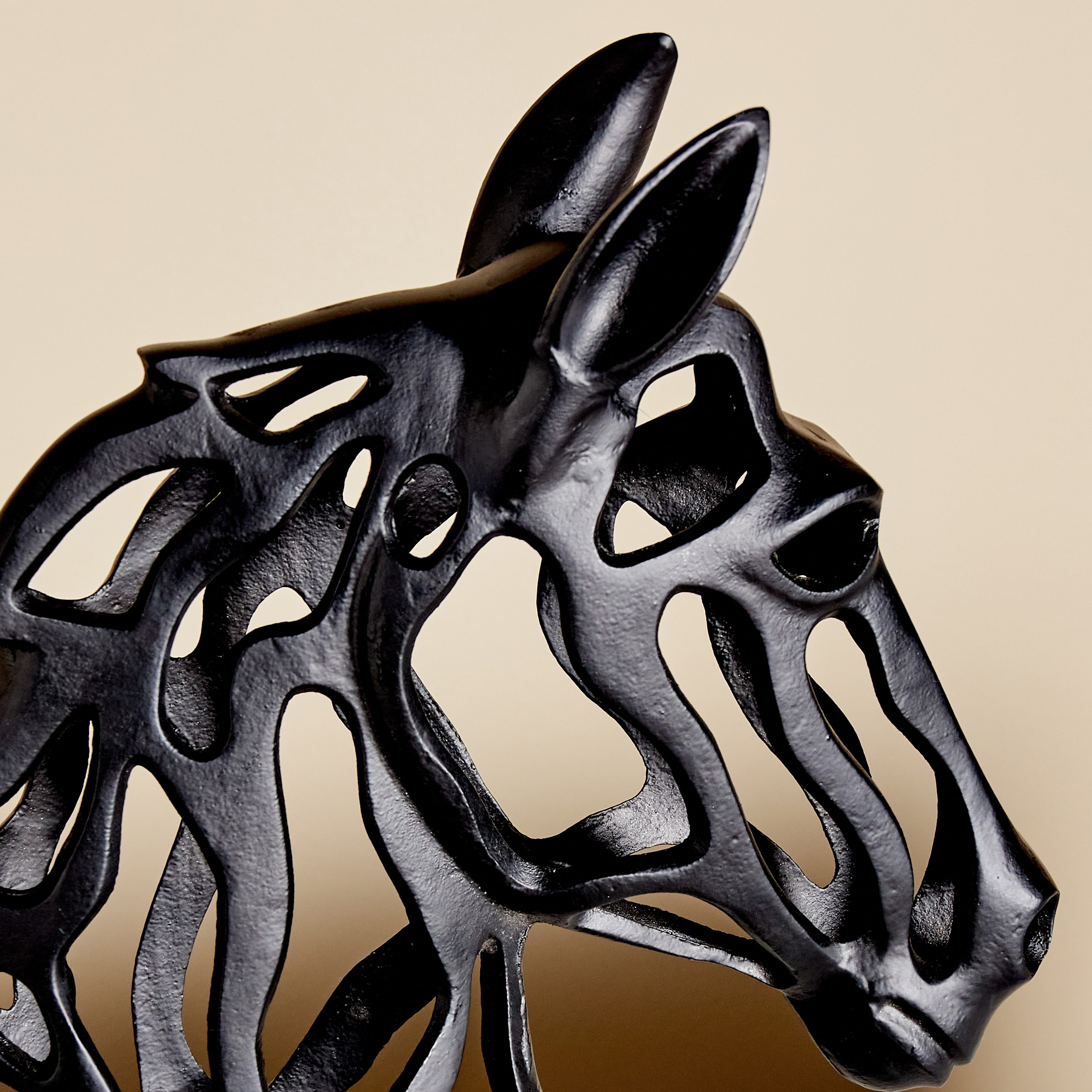Charcoal Decorative Horse Head Figurine-household-decor-decorativeobjectsandsculptures-image-2