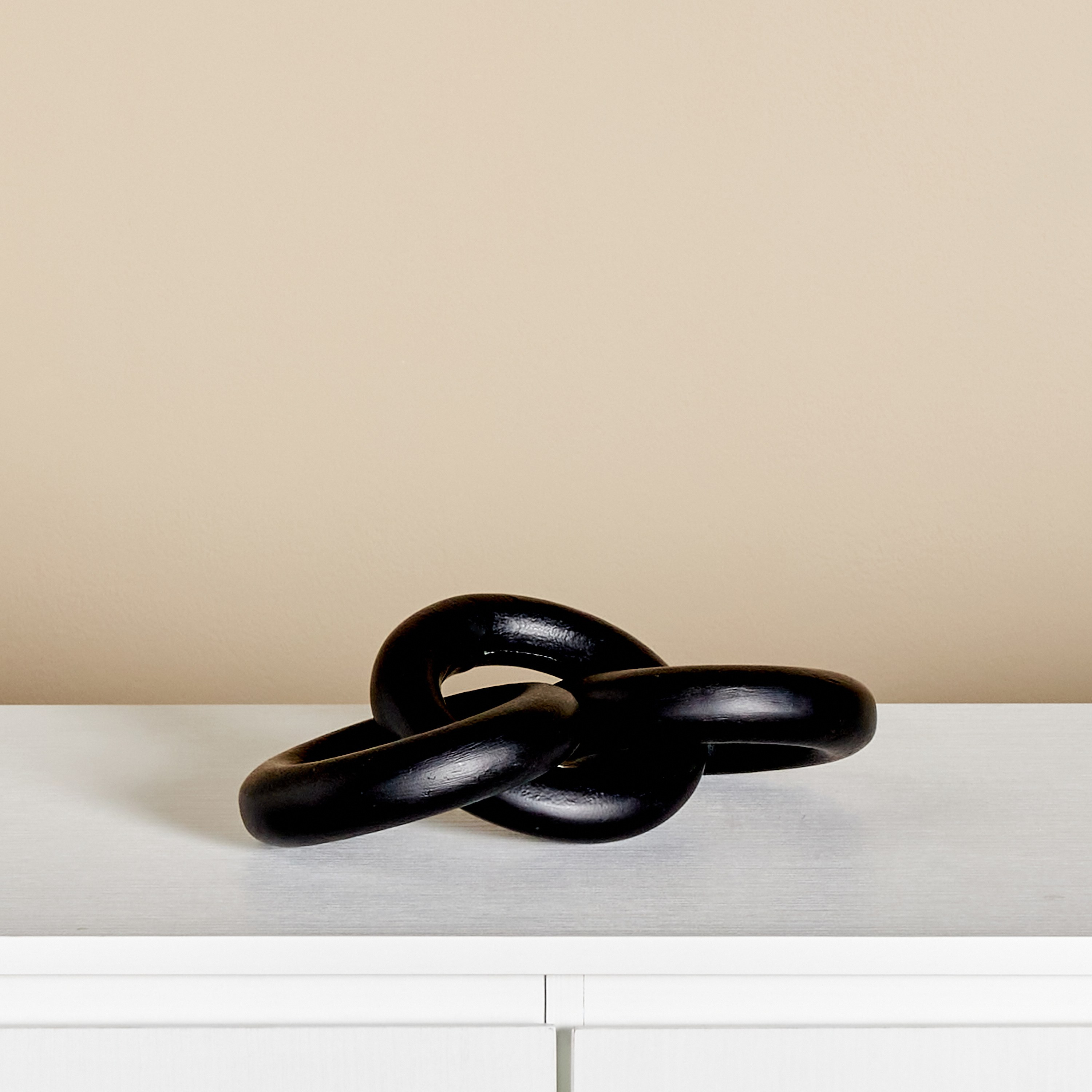 Charcoal 3-Ring Decorative Showpiece-household-decor-decorativeobjectsandsculptures-image-1