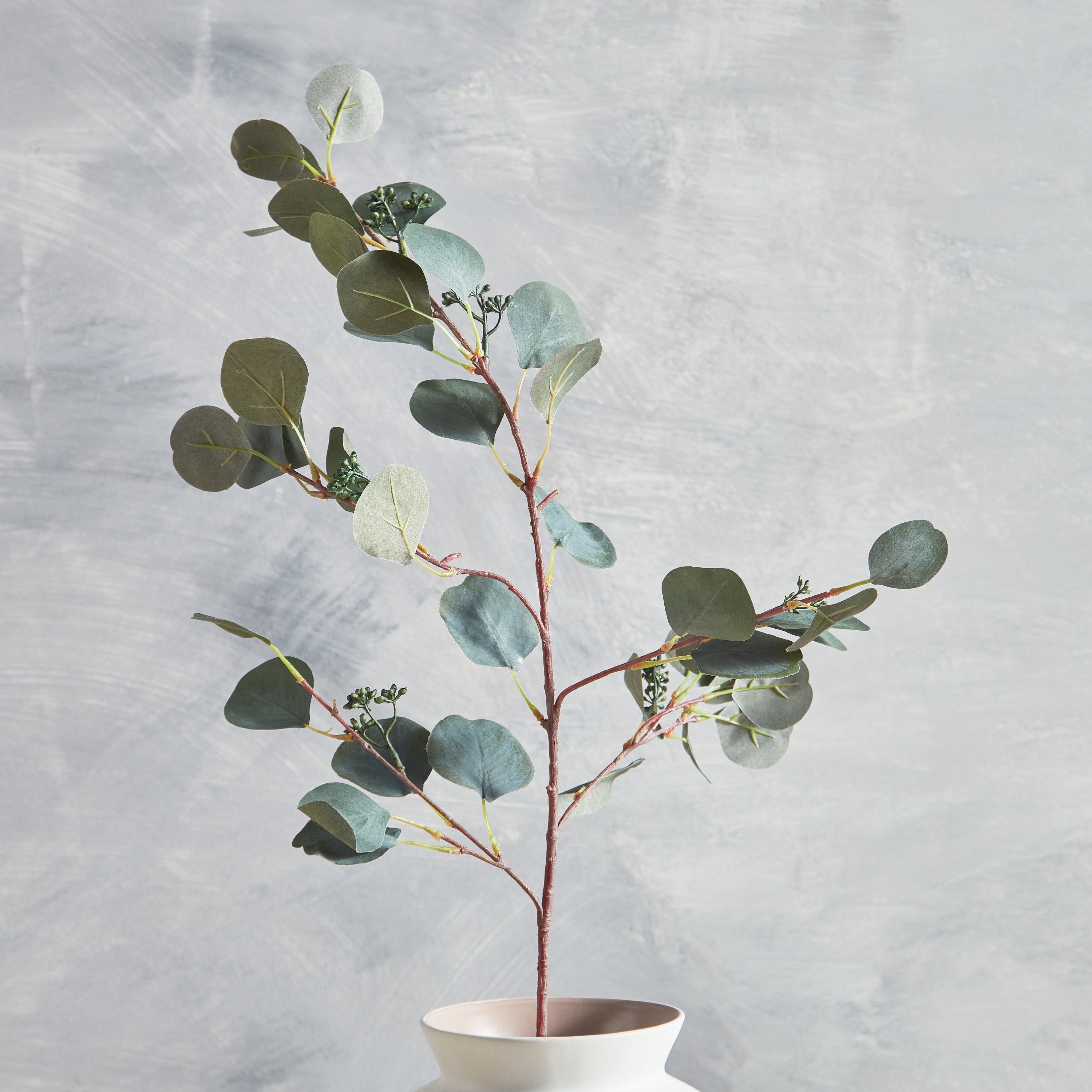 Eucalyptus Spray with Berries - 89 cm-household-gardenandoutdoor-artificialflowersandplants-fillers-image-1