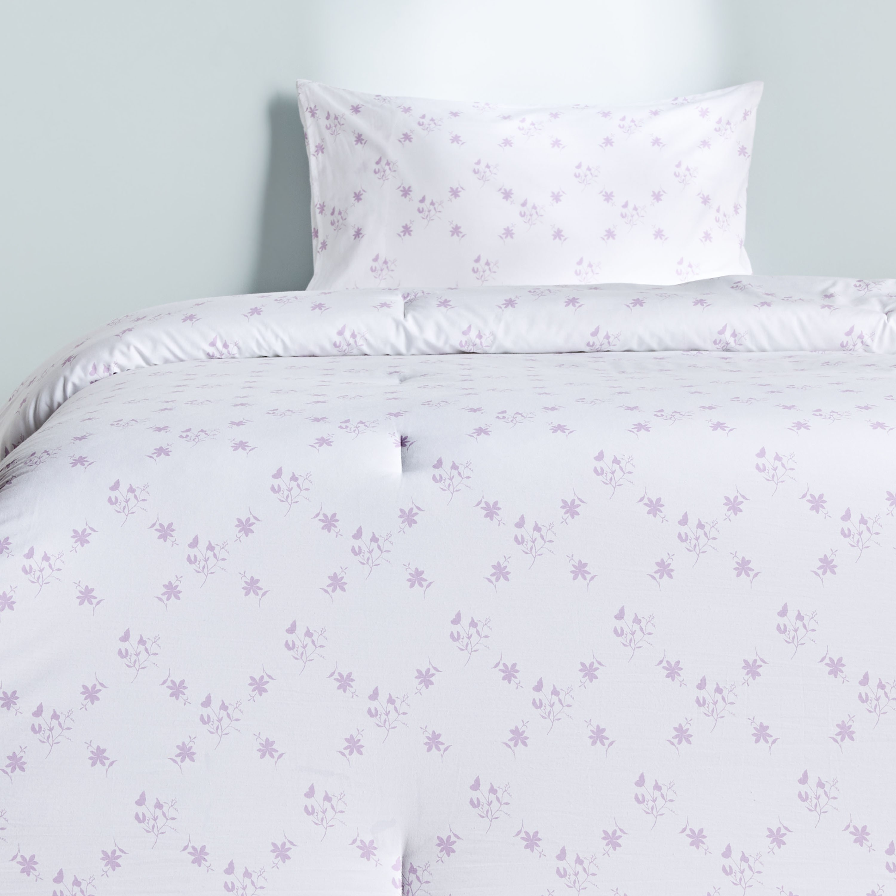 Garden Butterfly Waffle 2-Piece Single Reversible Comforter Set - 135x220  cm-babyandkids-beddingandwindows-bedding-comforters-image-2