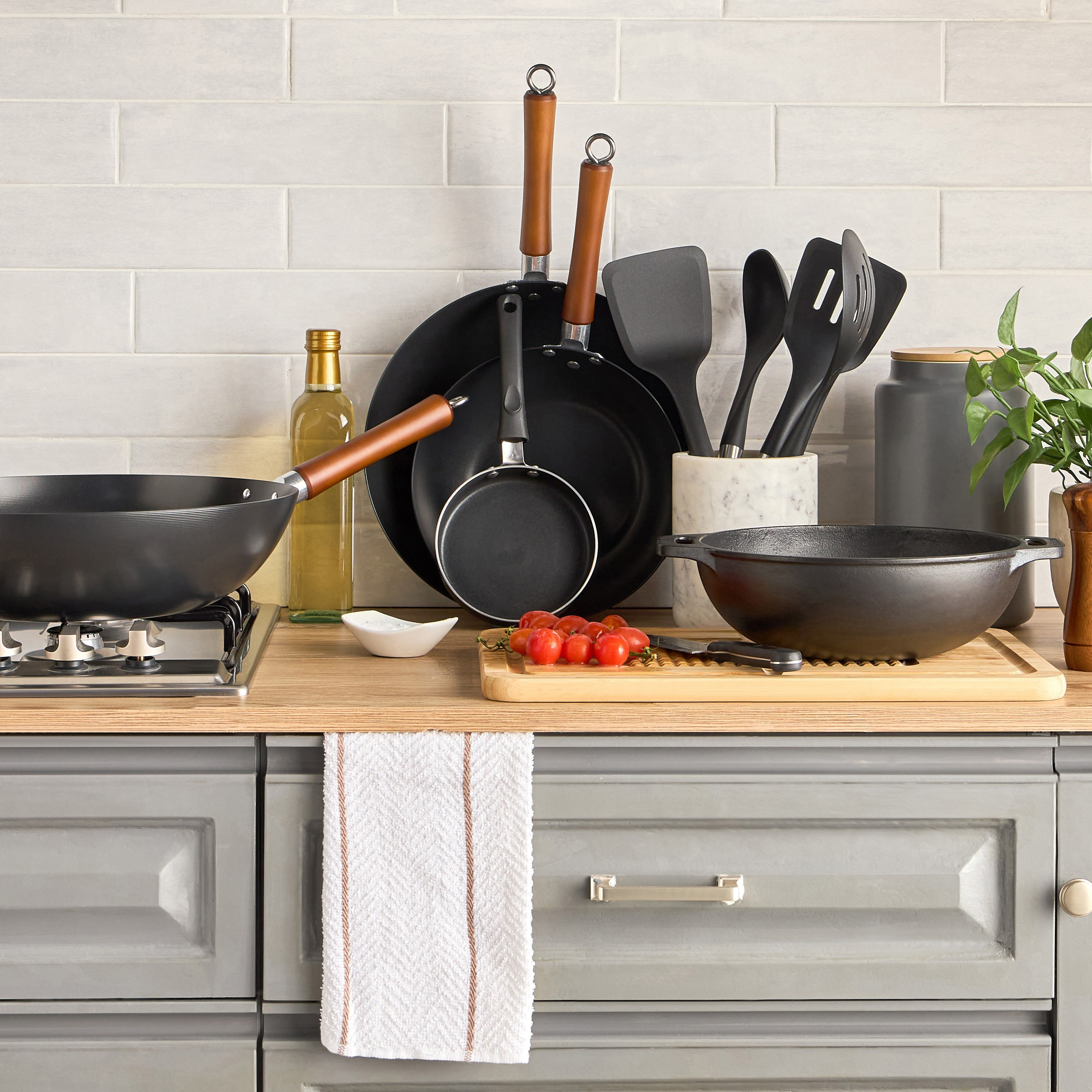 Dolmen Carbon Steel Fry Wok - 30 cm-household-kitchen-cookware-potsandpans-image-3