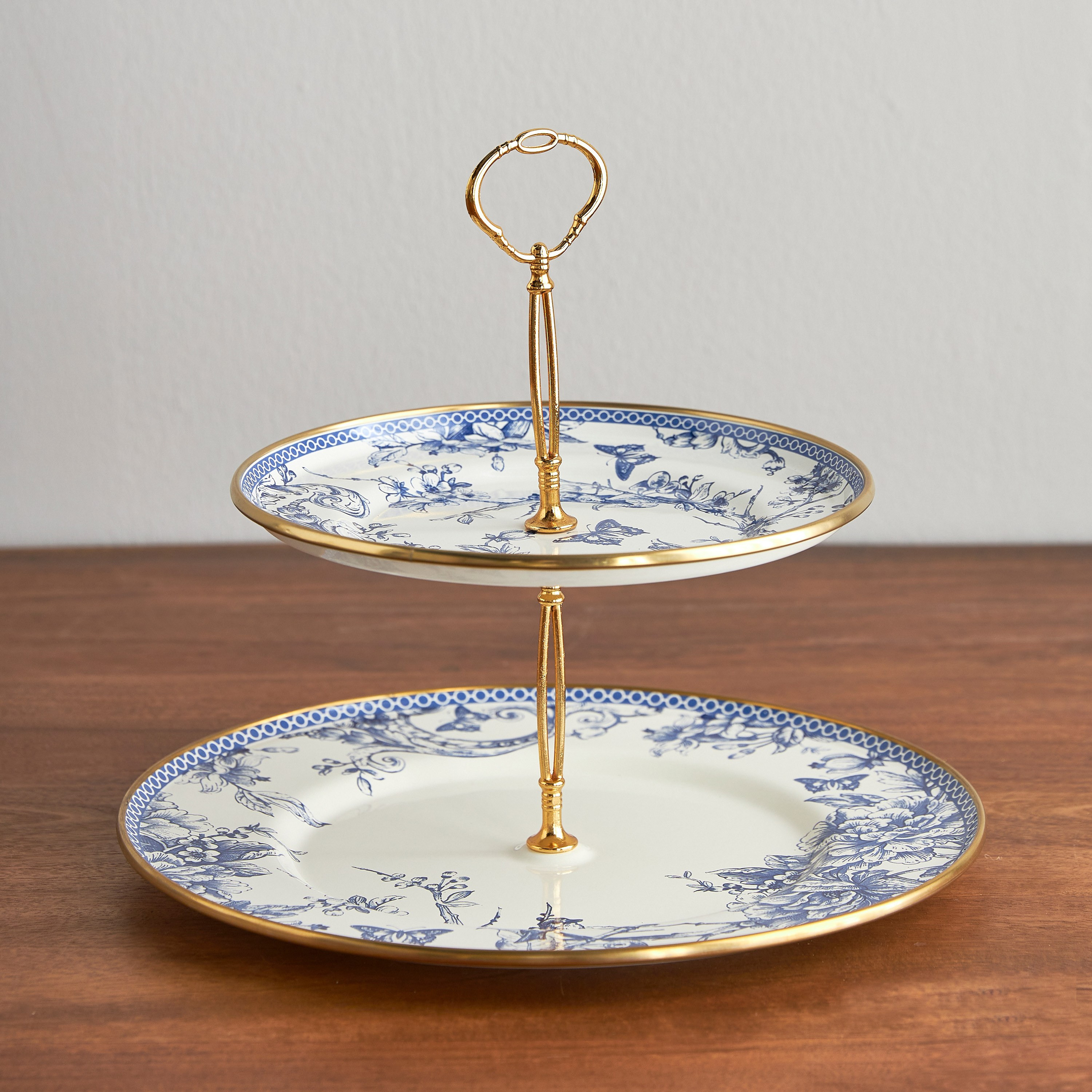 حامل كيك بطبقتين - إيرا مافن - 29 سم-household-dining-serveware-cakestands-image-1