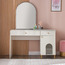 طاولة تزيين بدرجين مع مرآة - جينيلا-babyandkids-roomfurniture-dressersandmirrors-image-6
