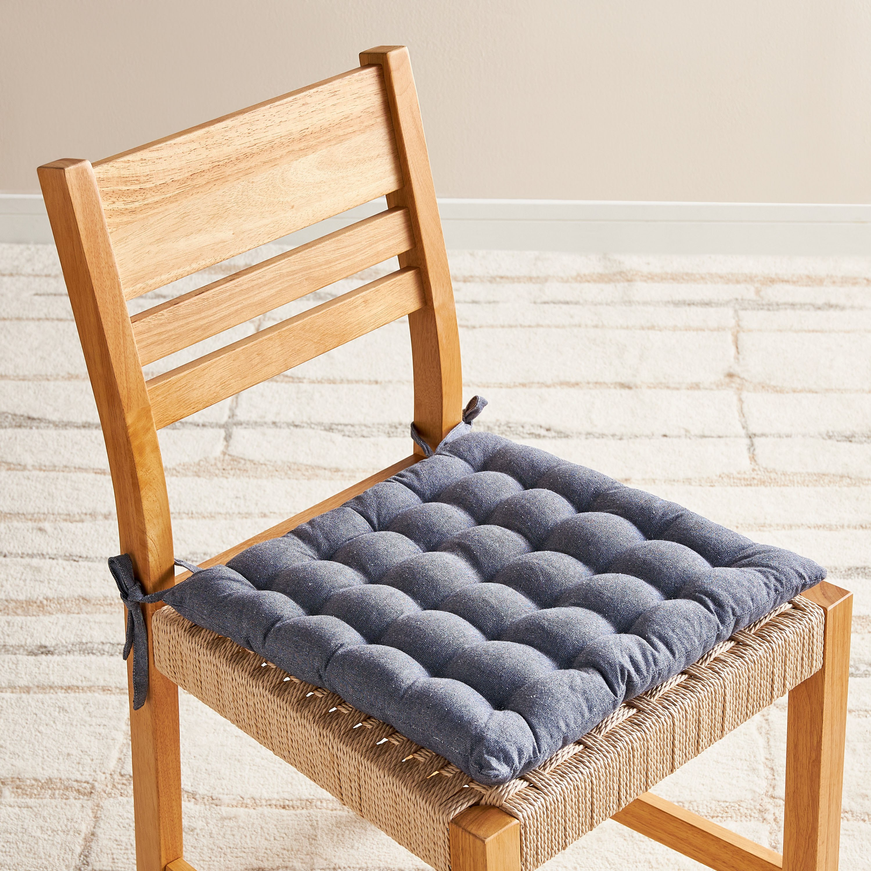 لبادة كرسي بأربطة - ويندسور - 40x40 سم-household-cushionsandthrows-chairpads-image-1