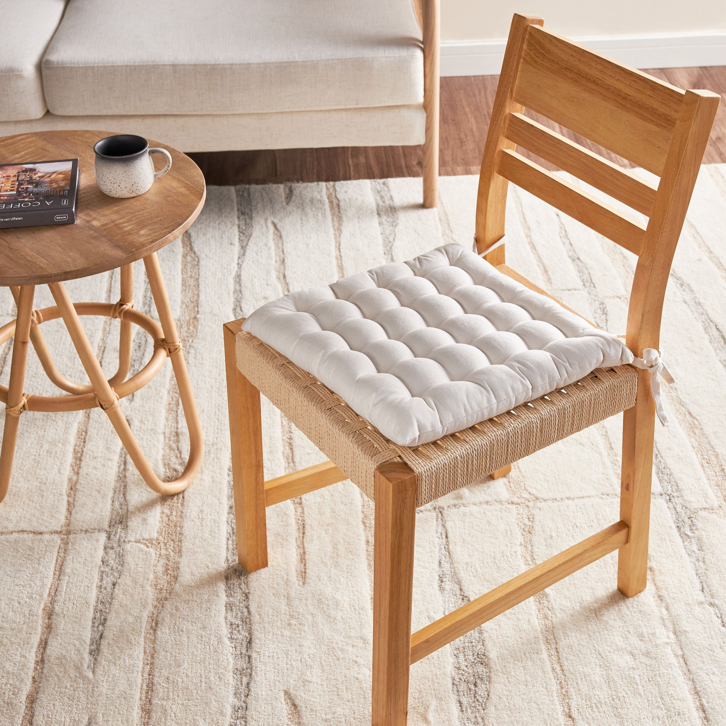 لبادة كرسي بأربطة - ويندسور - 40x40 سم-household-cushionsandthrows-chairpads-image-6