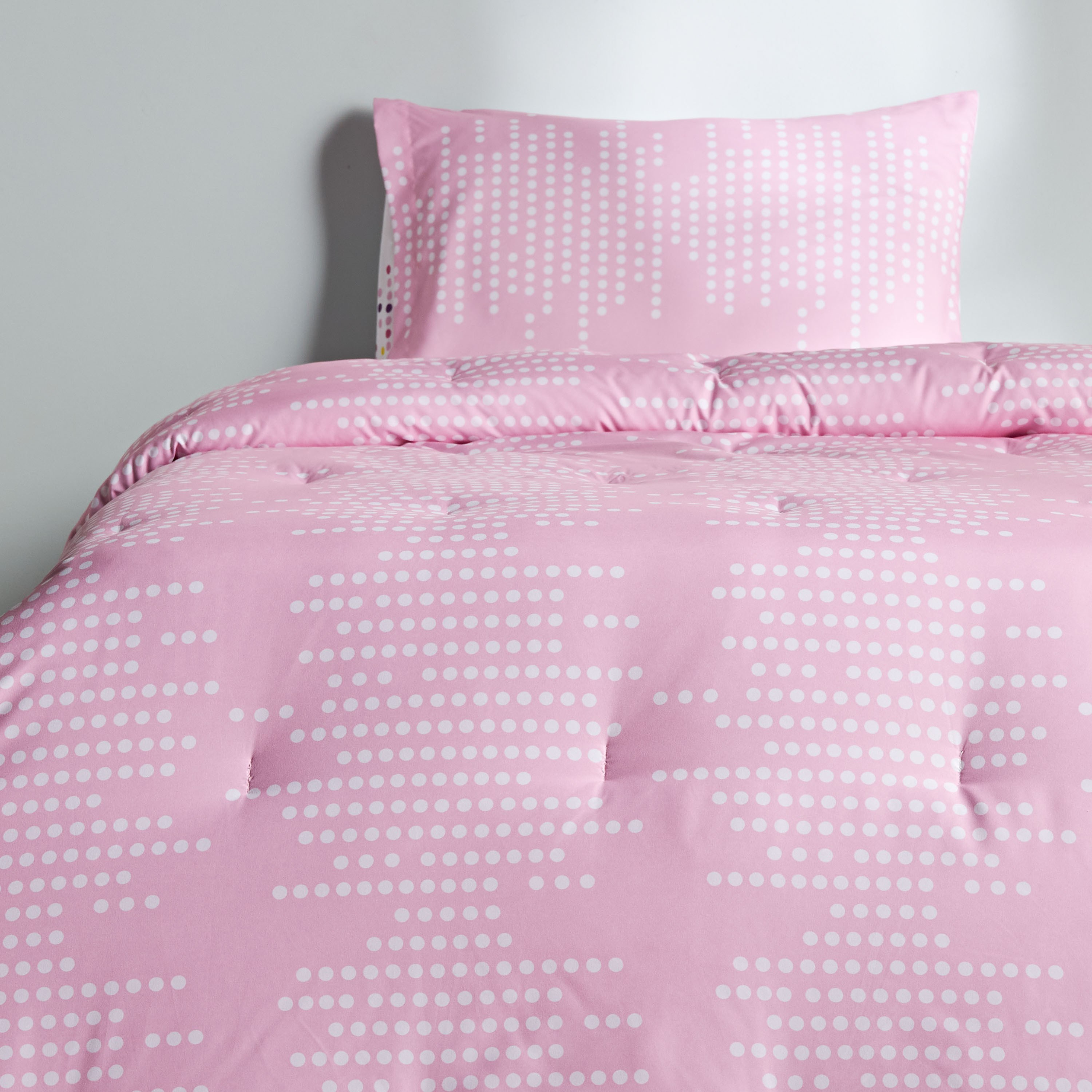 Jiggle Dots 2-Piece Single Reversible Comforter Set - 135x220 cm-babyandkids-beddingandwindows-bedding-comforters-image-2