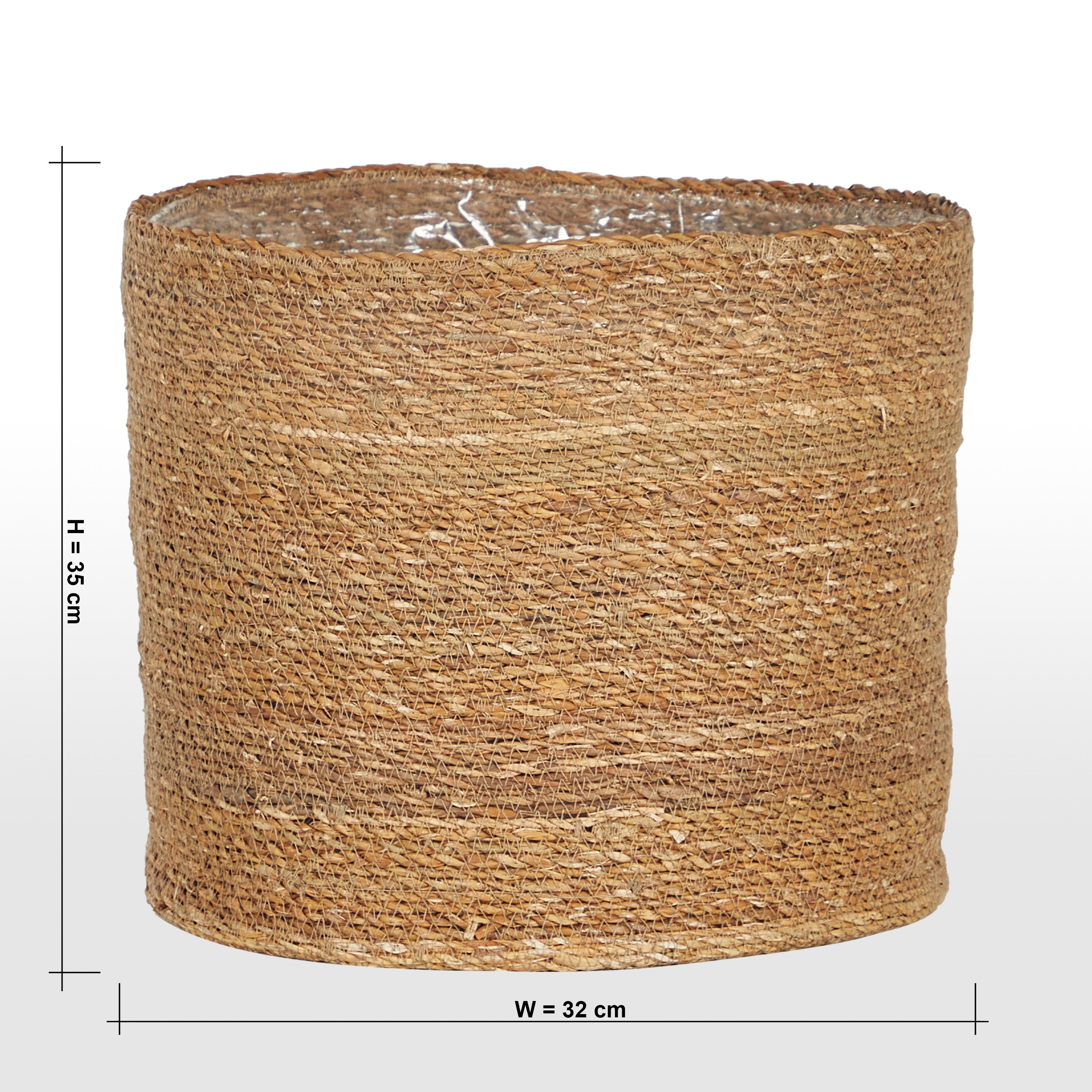 Altea Seagrass Planter - 32 cm-household-gardenandoutdoor-potsandplanters-planters-image-5